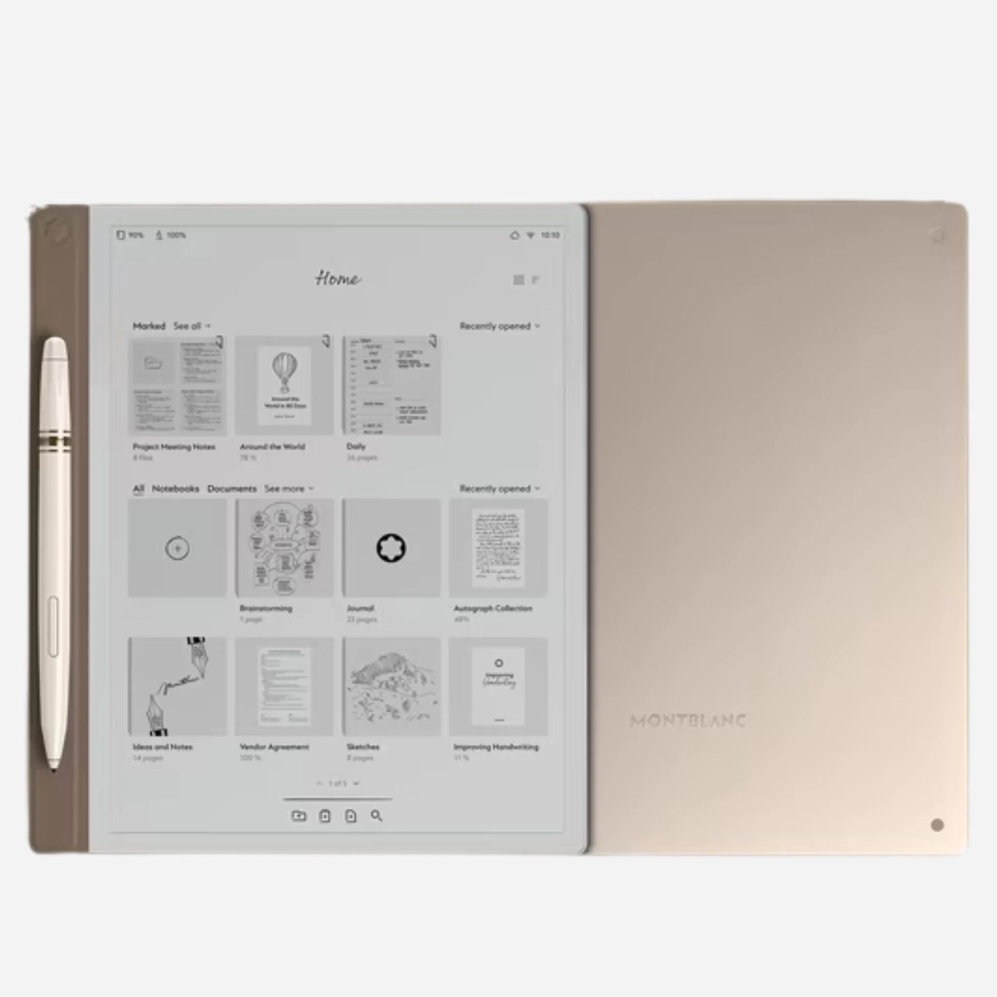 Montblanc 64 GB Digital Paper Tablet in Elixir Gold with Digital Pen - Image 6