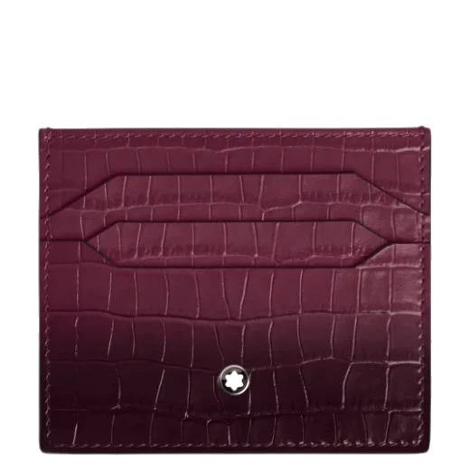 Montblanc Atelier Cassis Croco Leather 6CC Card Holder
