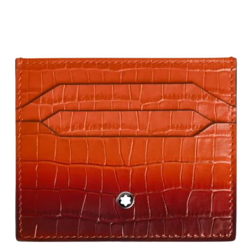 Montblanc Atelier Cayenna Croco Leather 6CC Card Holder