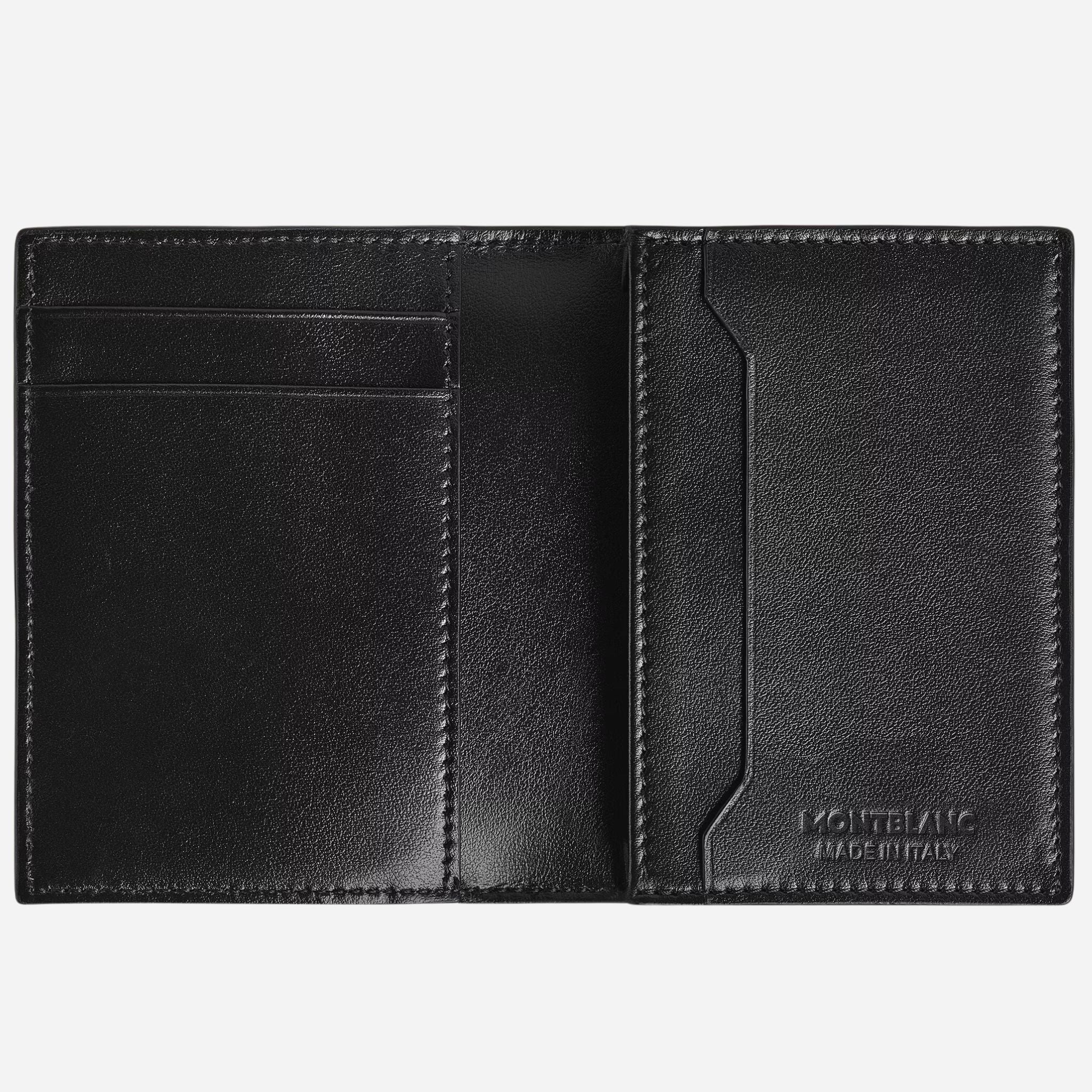 Montblanc Black Croco-Embossed Leather 4CC Card Holder - Image 4