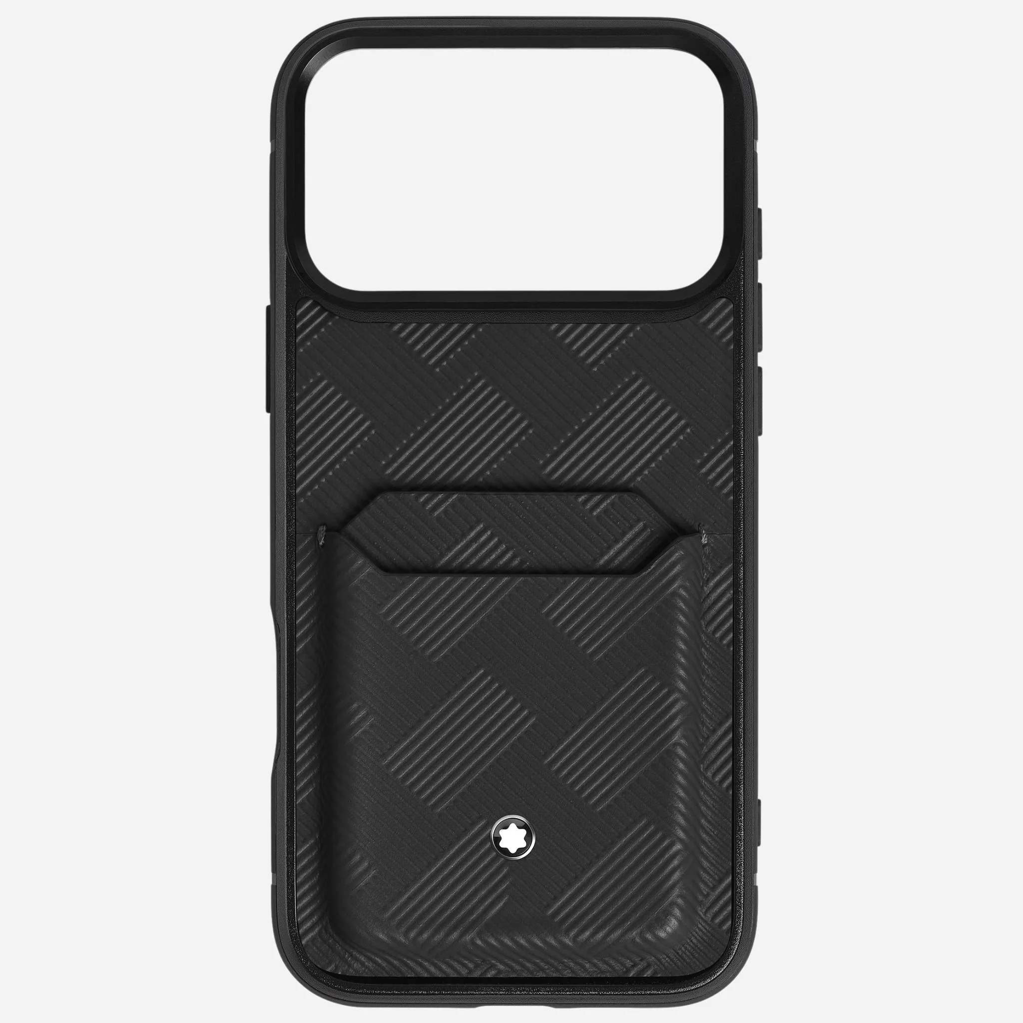 Montblanc Black Extreme 3.0 Leather 2CC Hardshell Case for iPhone 17 Pro Max