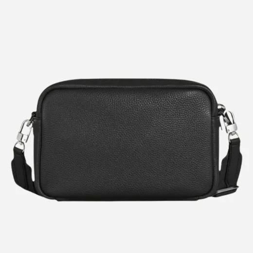 Montblanc Black Grained Leather Cross Body Bag - Image 2
