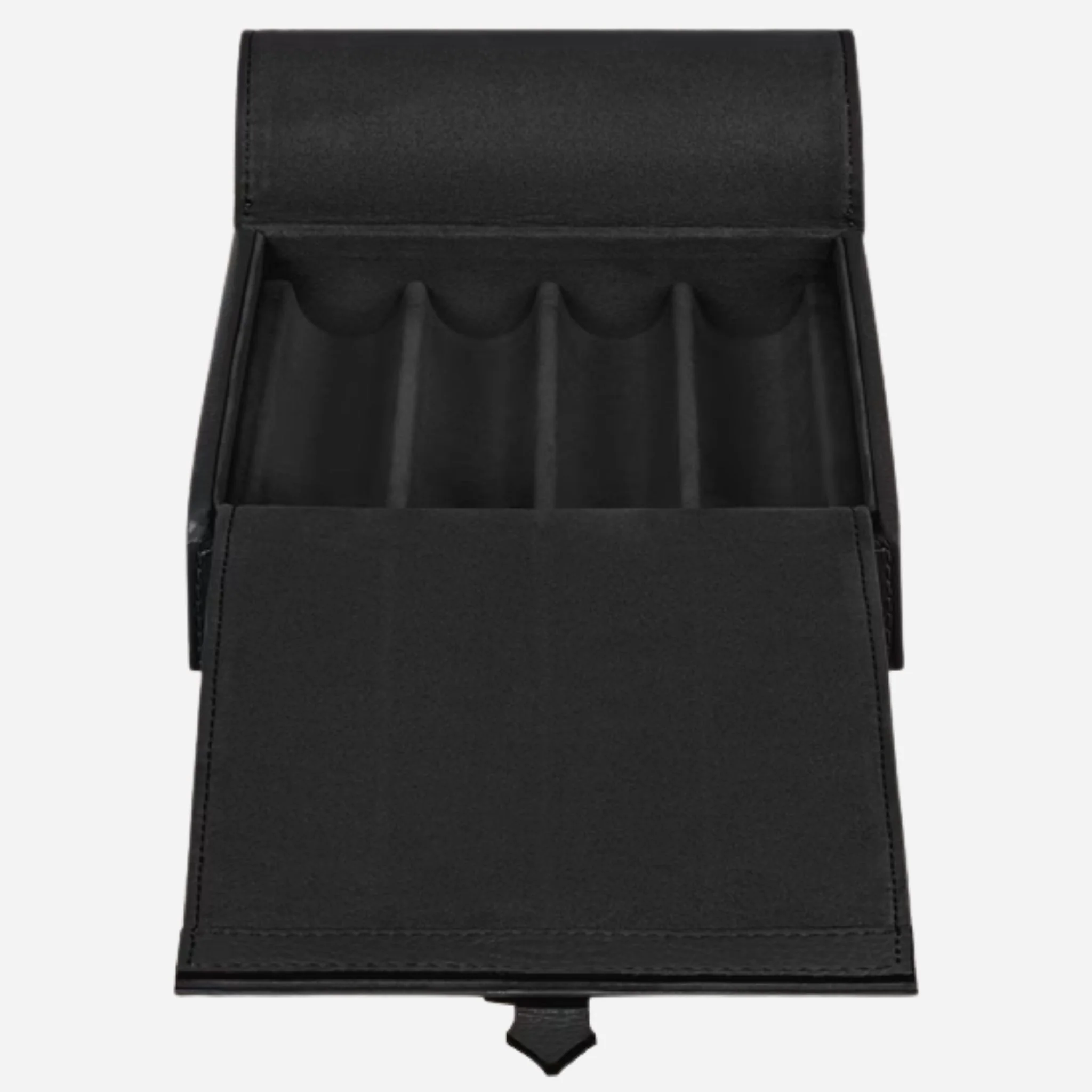 Montblanc Black Grained Leather Travel Box for 4 Writing Instruments - Image 4