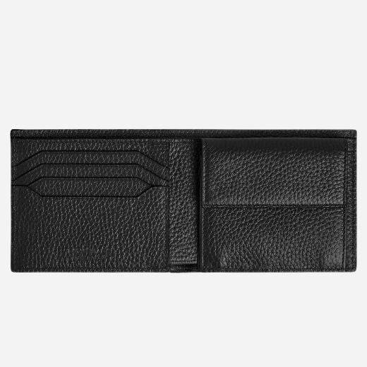 Montblanc Black Leather 4CC Wallet with Coin Case - Image 5
