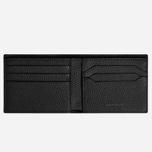 Montblanc Black Leather 6CC Bifold Wallet - Image 5
