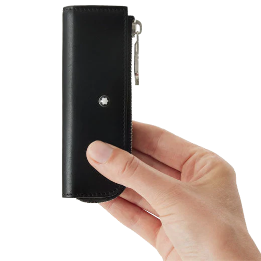 Montblanc Black Meisterstück Selection Heritage Rouge et Noir 'Baby' 1 Pen Pouch - Image 4