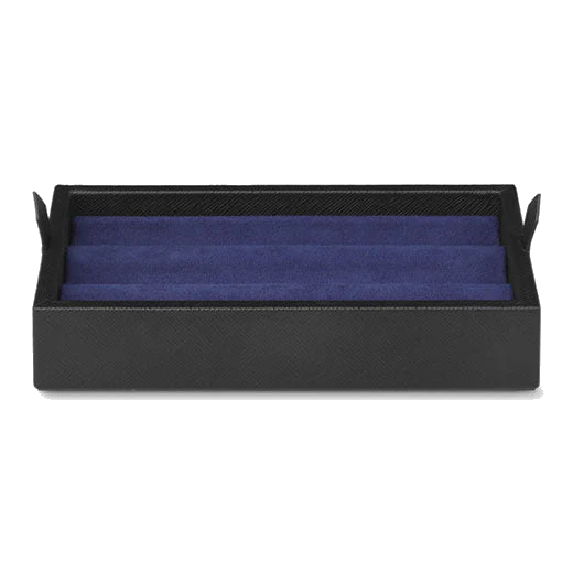 Montblanc Black Saffiano Leather Desk Box for 3 Pens & Ink Bottle - Image 5