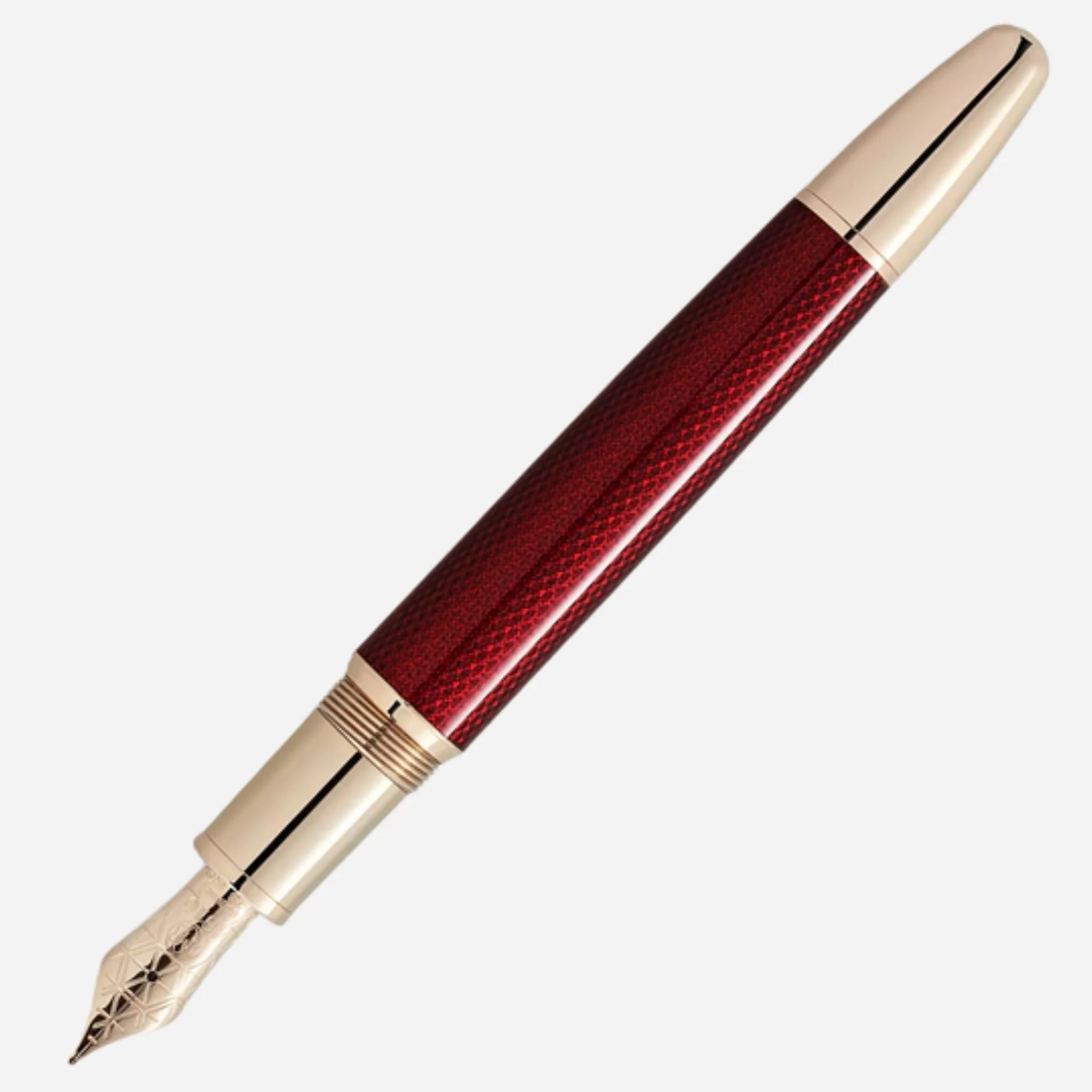 Montblanc Burgundy Red Meisterstück Solitaire Golden Hour LeGrand Fountain Pen - Image 4
