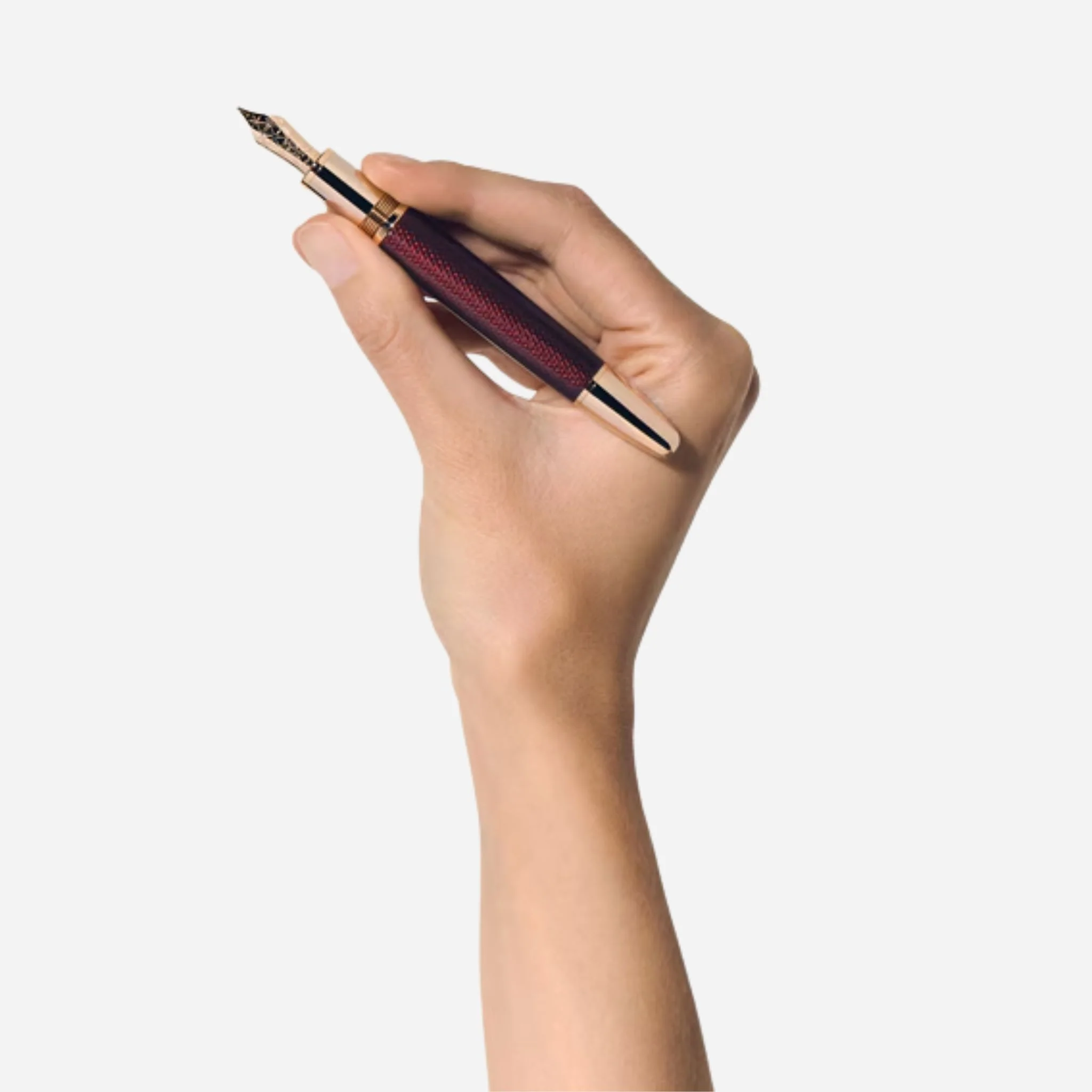 Montblanc Burgundy Red Meisterstück Solitaire Golden Hour LeGrand Fountain Pen - Image 7