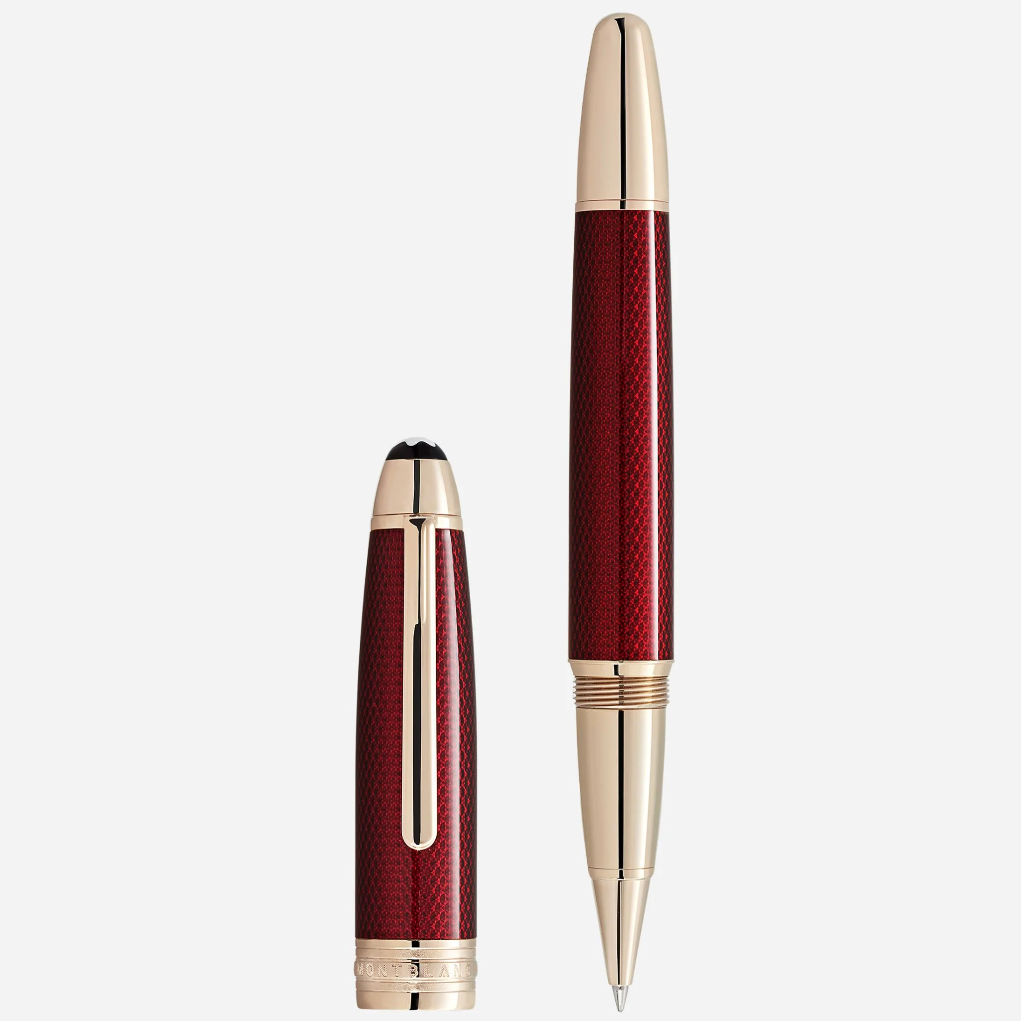 Montblanc Burgundy Red Meisterstück Solitaire Golden Hour LeGrand Rollerball Pen