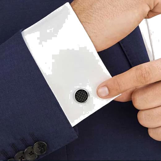 Montblanc Carbon-Patterned Inlay Extreme 2.0 Cufflinks - Image 3