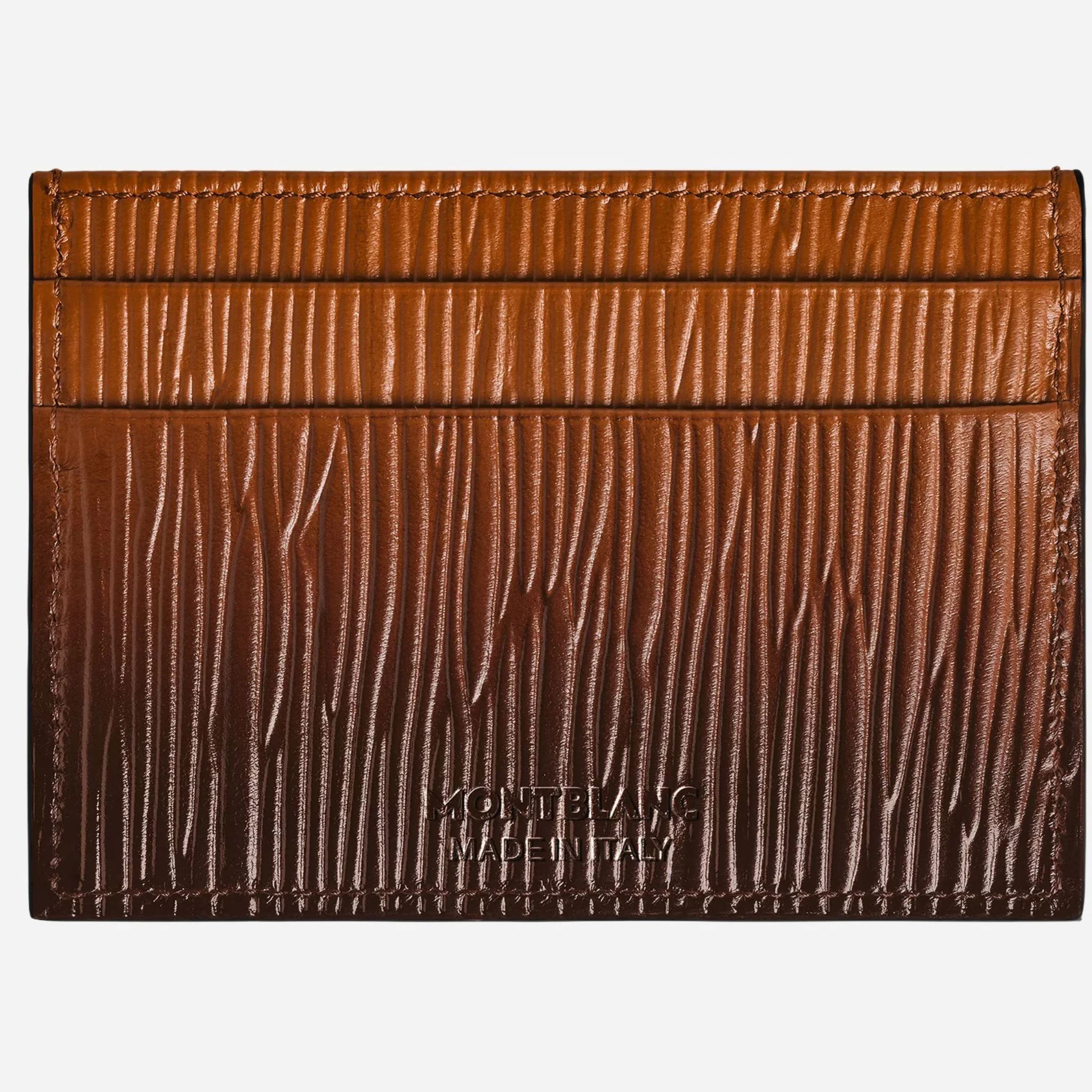 Montblanc Corteccia Sfumato Fauve Leather 5CC Card Holder - Image 2