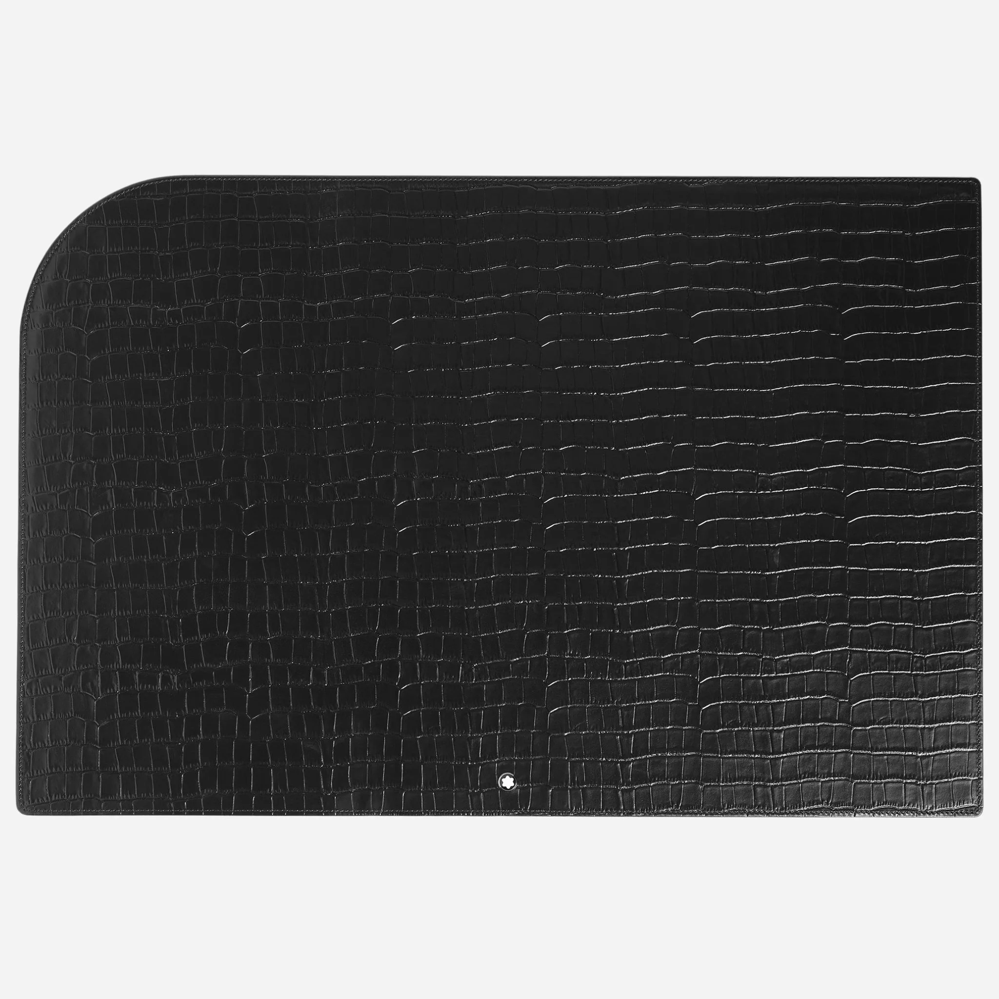 Montblanc Croco-Embossed Black Leather Desk Pad