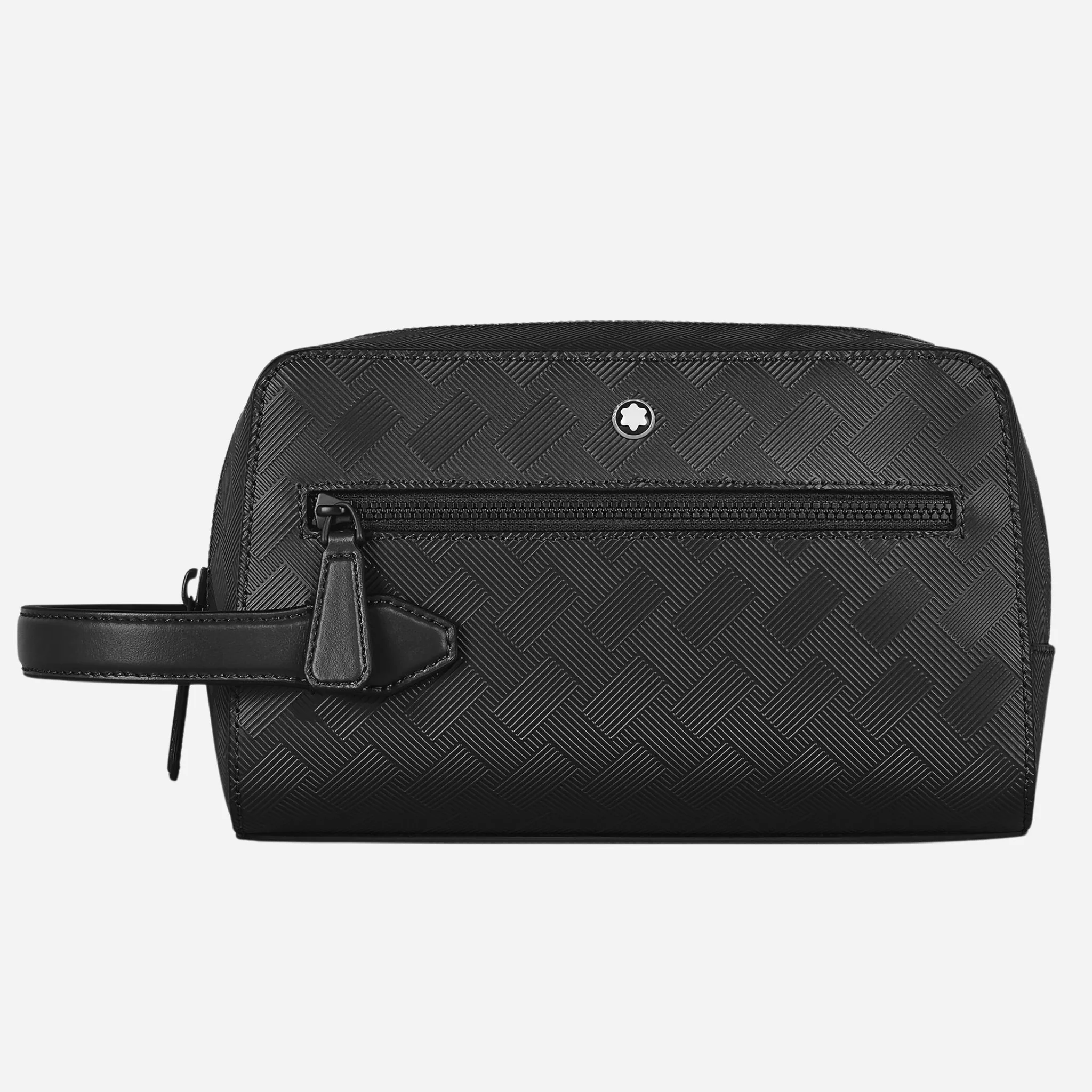 Montblanc Extreme 3.0 Black Leather Clutch Wash Bag