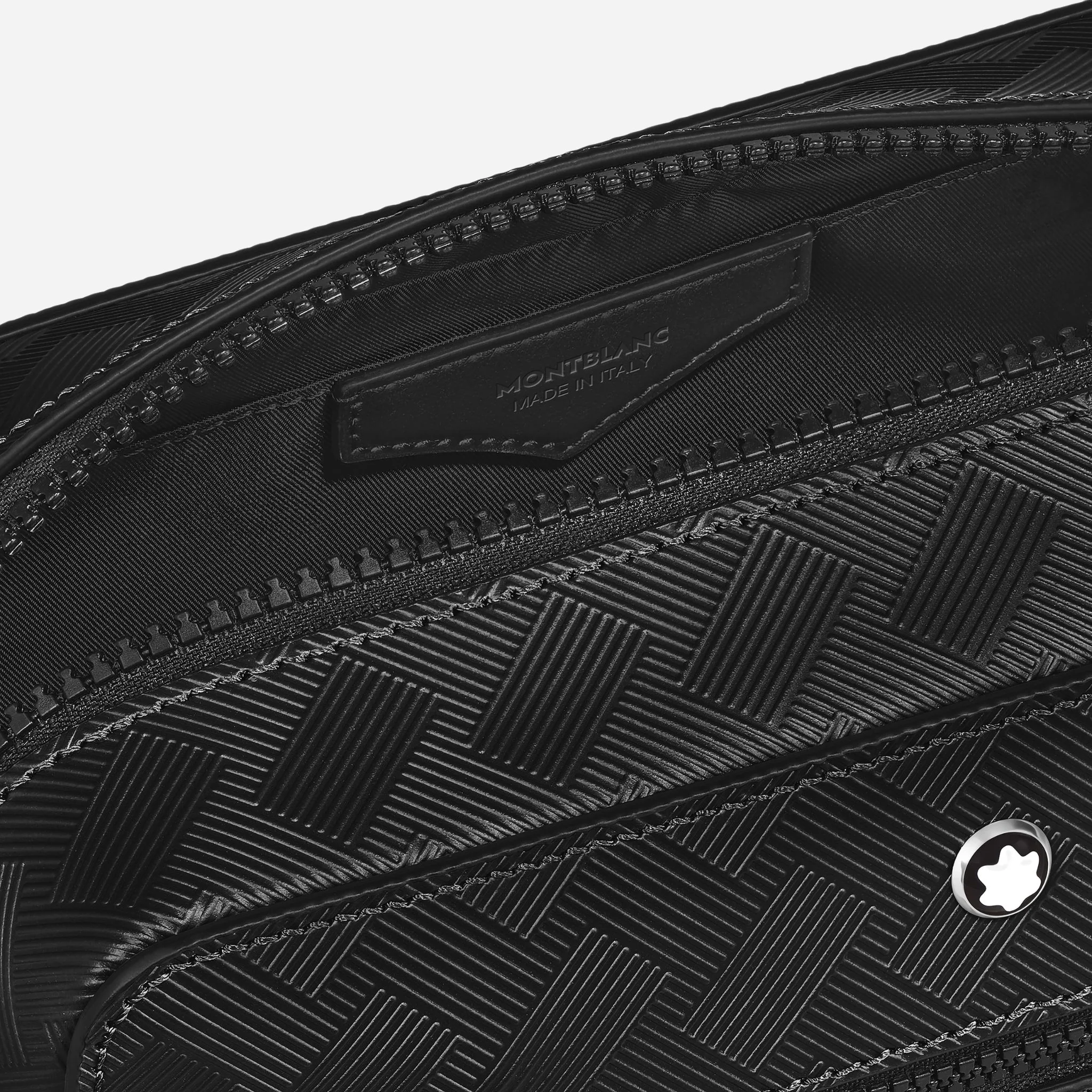 Montblanc Extreme 3.0 Black Leather Clutch Wash Bag - Image 5
