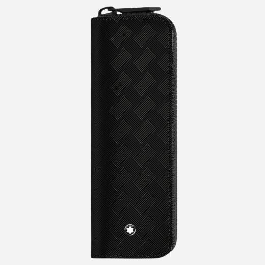 Montblanc Extreme 3.0 Black Leather One Pen Pouch with Zip