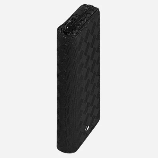 Montblanc Extreme 3.0 Black Leather Two Pen Pouch with Zip - Image 3