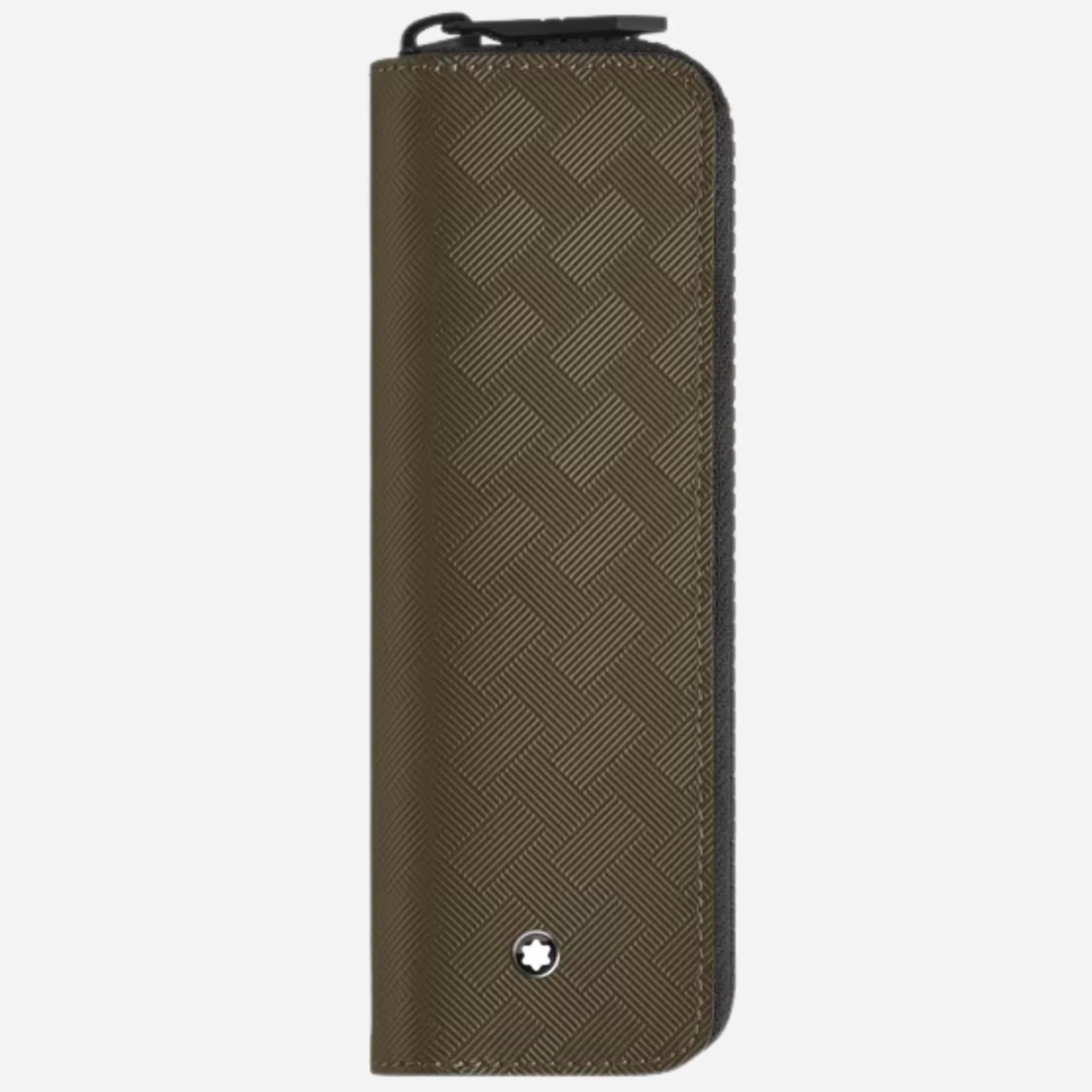 Montblanc Extreme 3.0 Khaki Leather 1-Pen Pouch with Zip