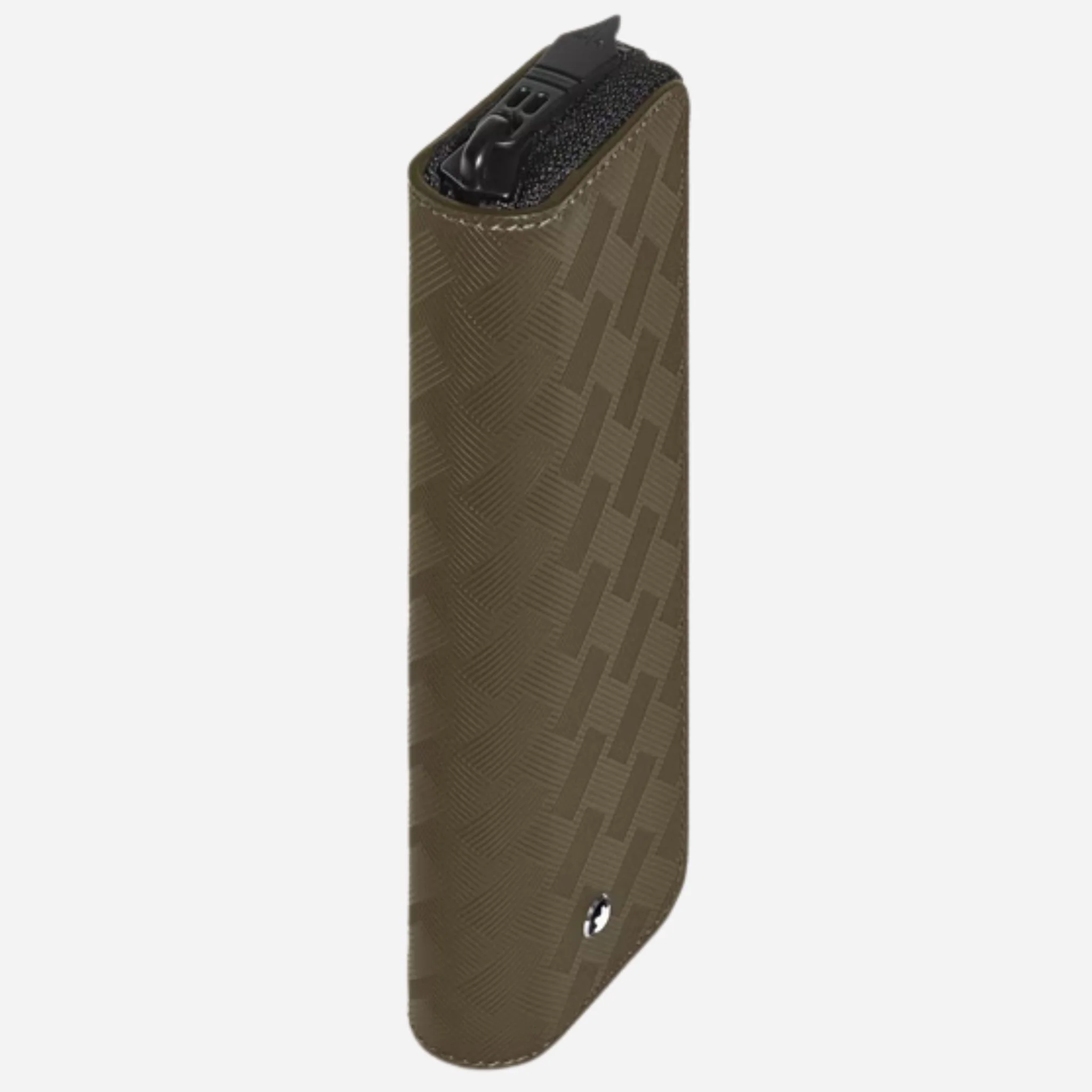 Montblanc Extreme 3.0 Khaki Leather 1-Pen Pouch with Zip - Image 3