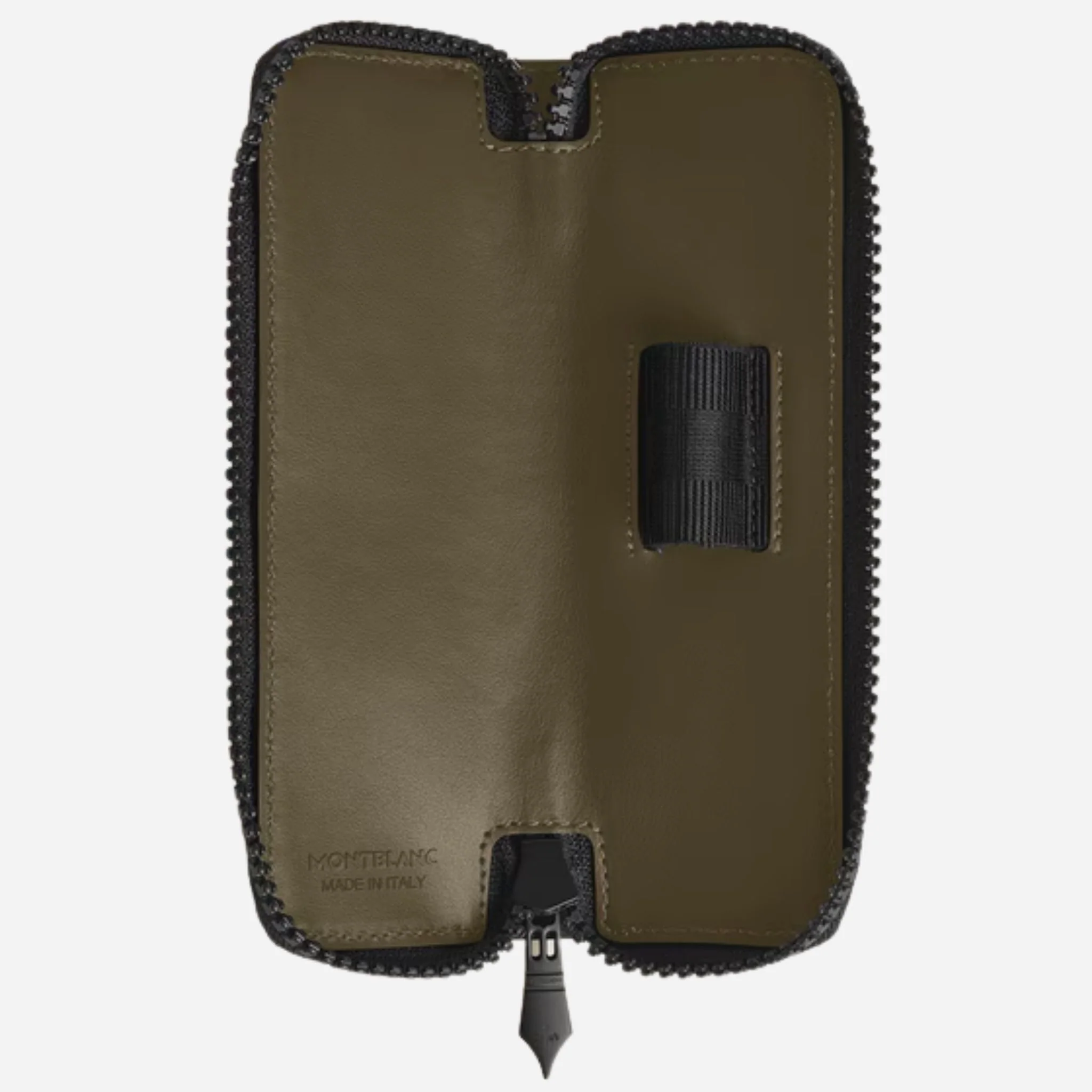 Montblanc Extreme 3.0 Khaki Leather 1-Pen Pouch with Zip - Image 4