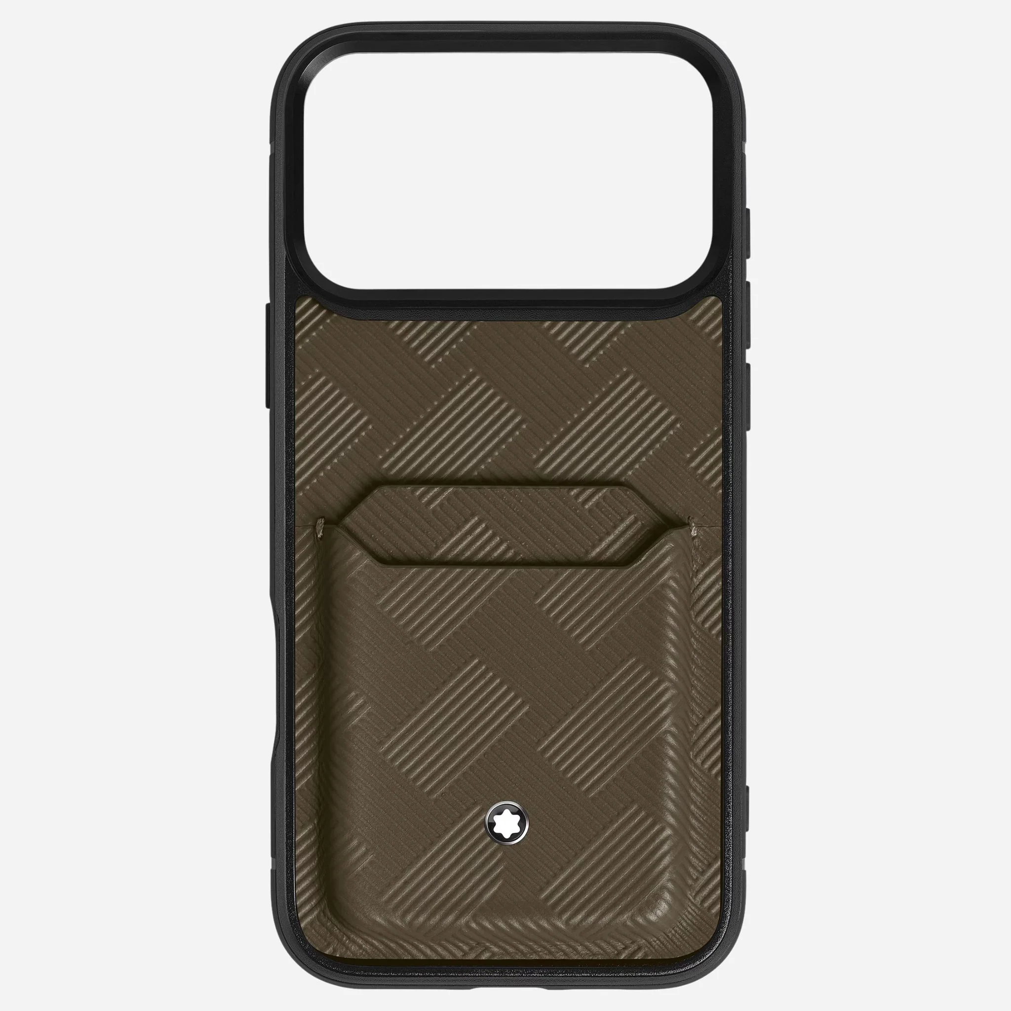 Montblanc Extreme 3.0 Khaki Leather 2CC Hardshell Case for iPhone 17 Pro Max