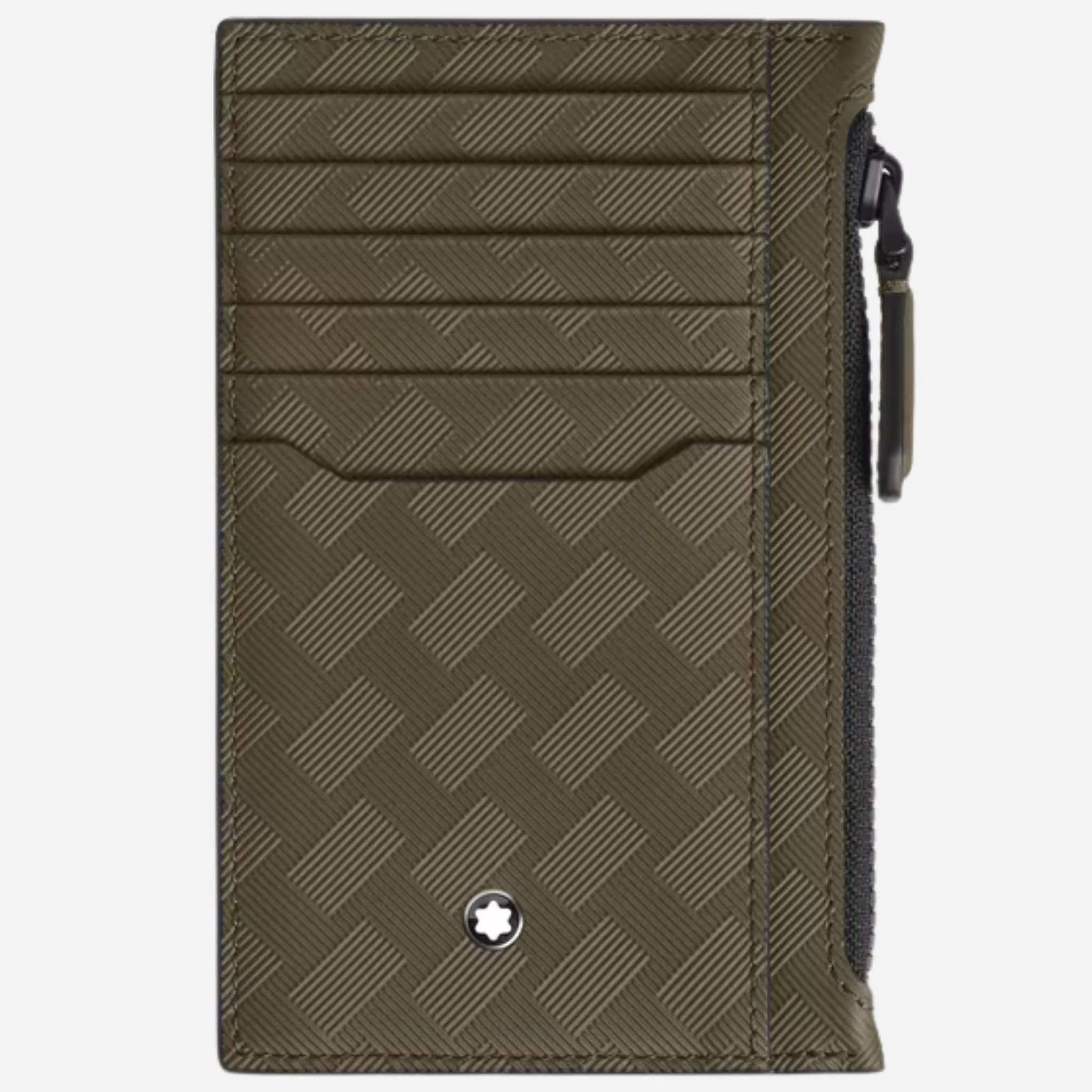 Montblanc Extreme 3.0 Khaki Leather 8CC Card Holder with Zip
