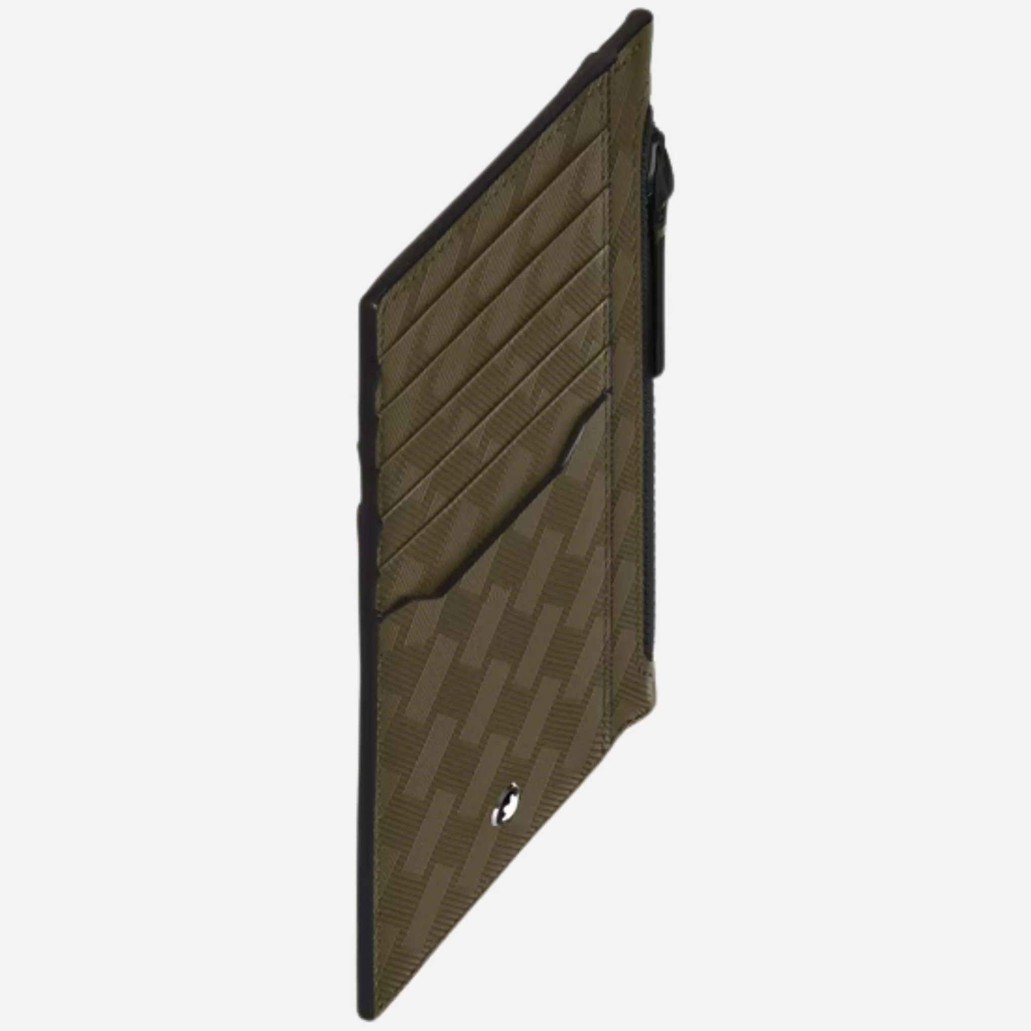 Montblanc Extreme 3.0 Khaki Leather 8CC Card Holder with Zip - Image 3