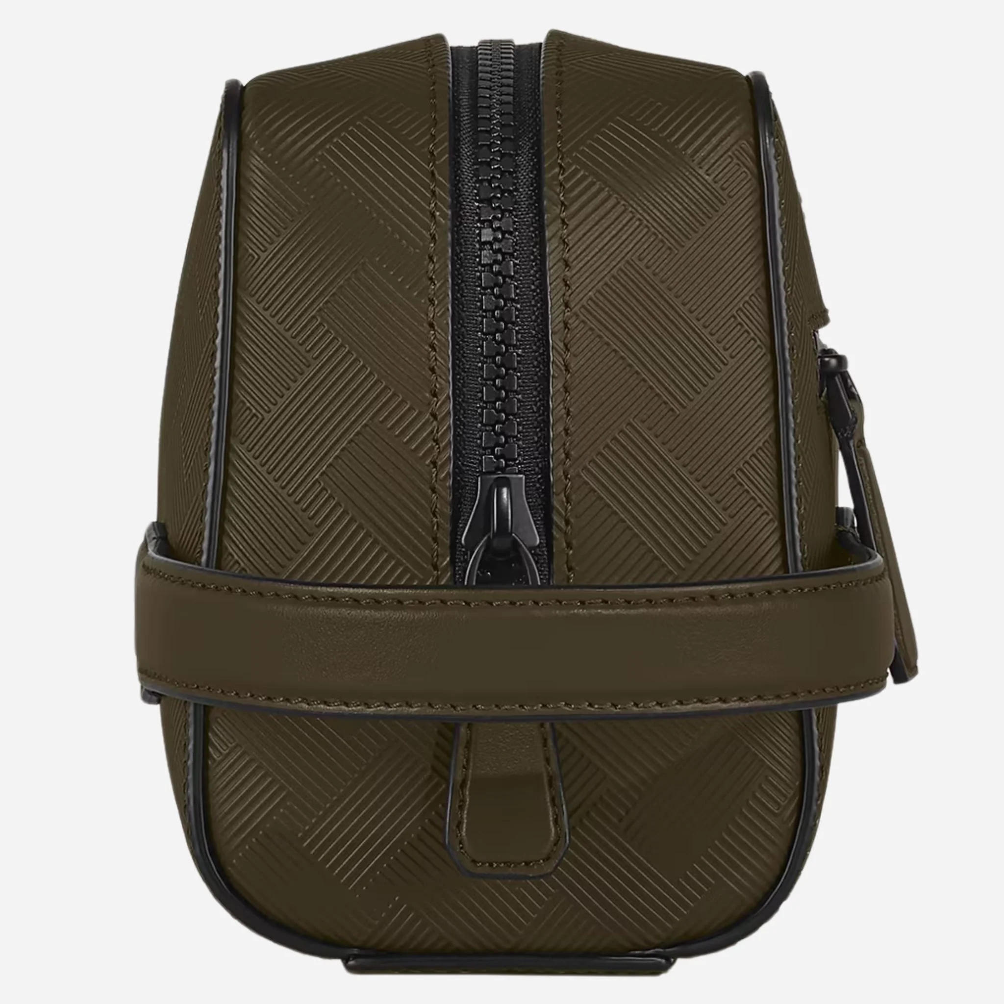 Montblanc Extreme 3.0 Khaki Leather Clutch Wash Bag - Image 3