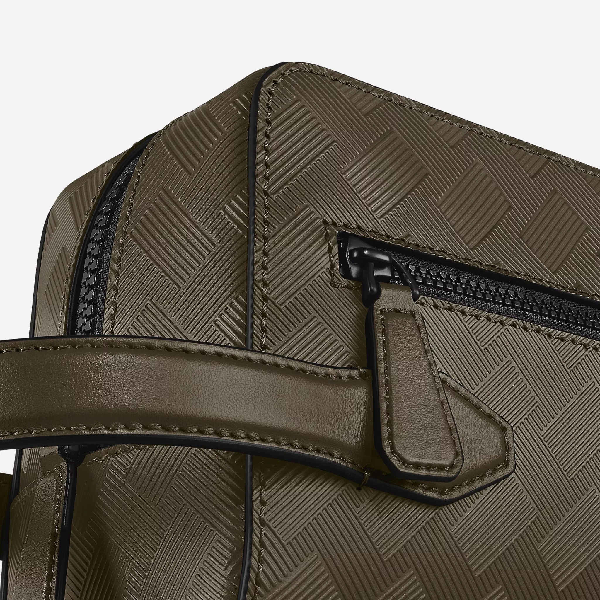 Montblanc Extreme 3.0 Khaki Leather Clutch Wash Bag - Image 4