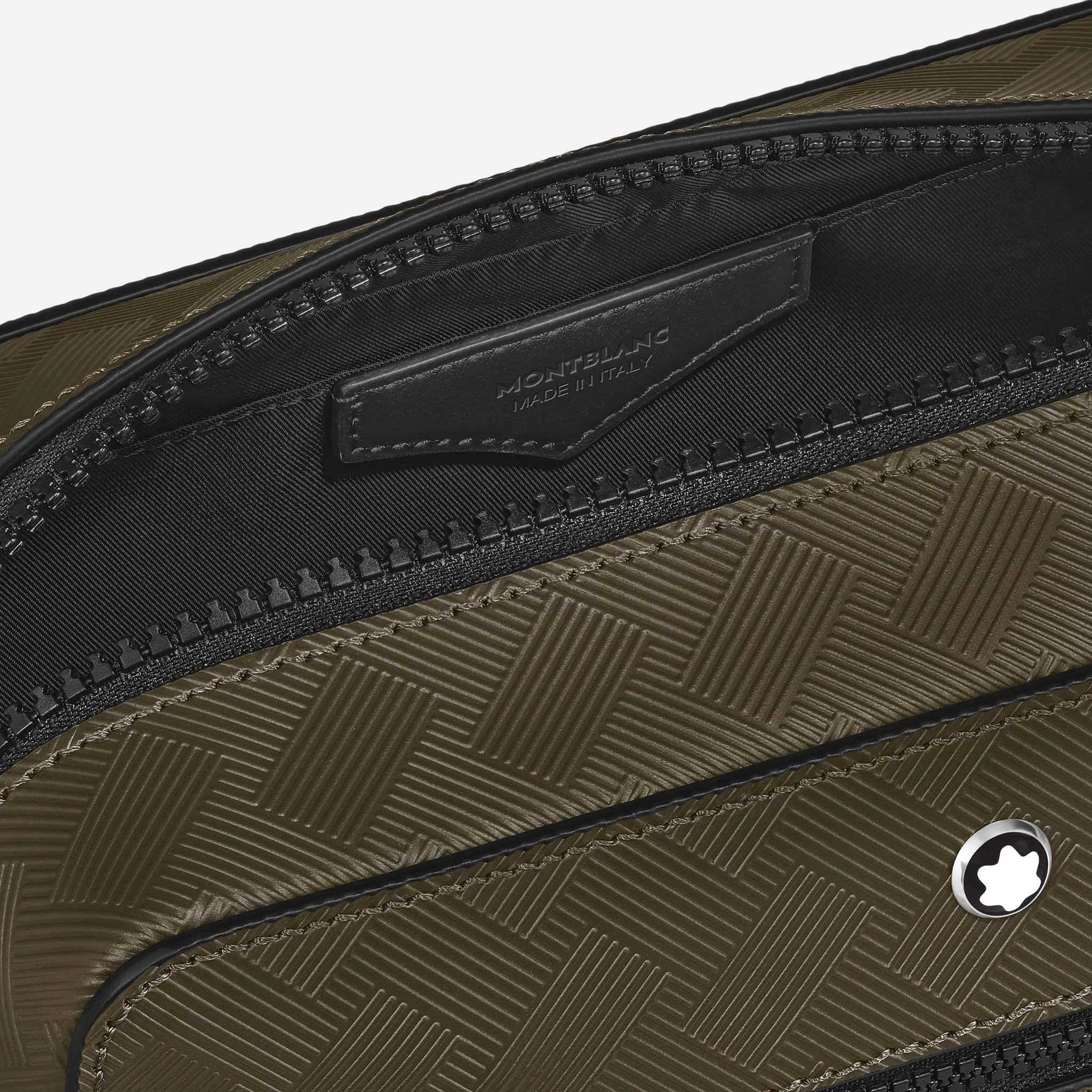 Montblanc Extreme 3.0 Khaki Leather Clutch Wash Bag - Image 5