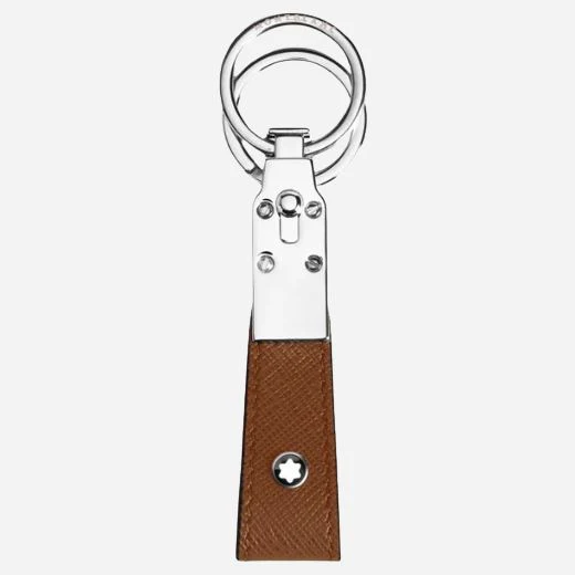 Montblanc Fauve Brown Sartorial Leather Loop Key Fob