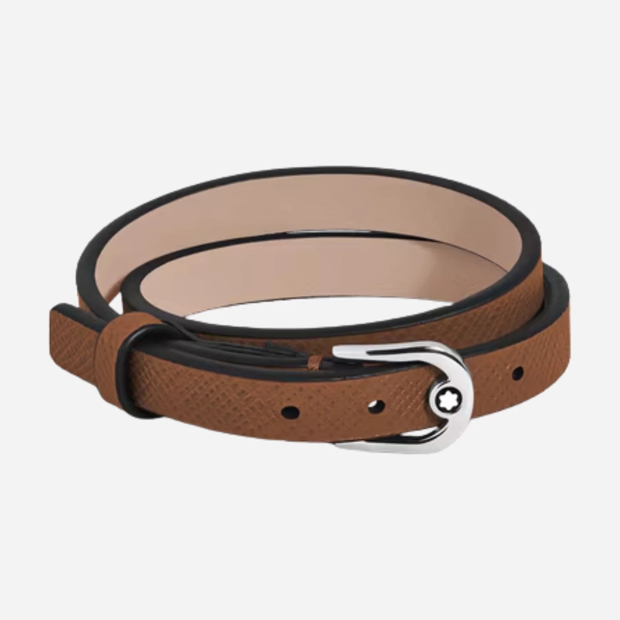 Montblanc Fauve Sartorial Leather Bracelet with Horseshoe Buckle