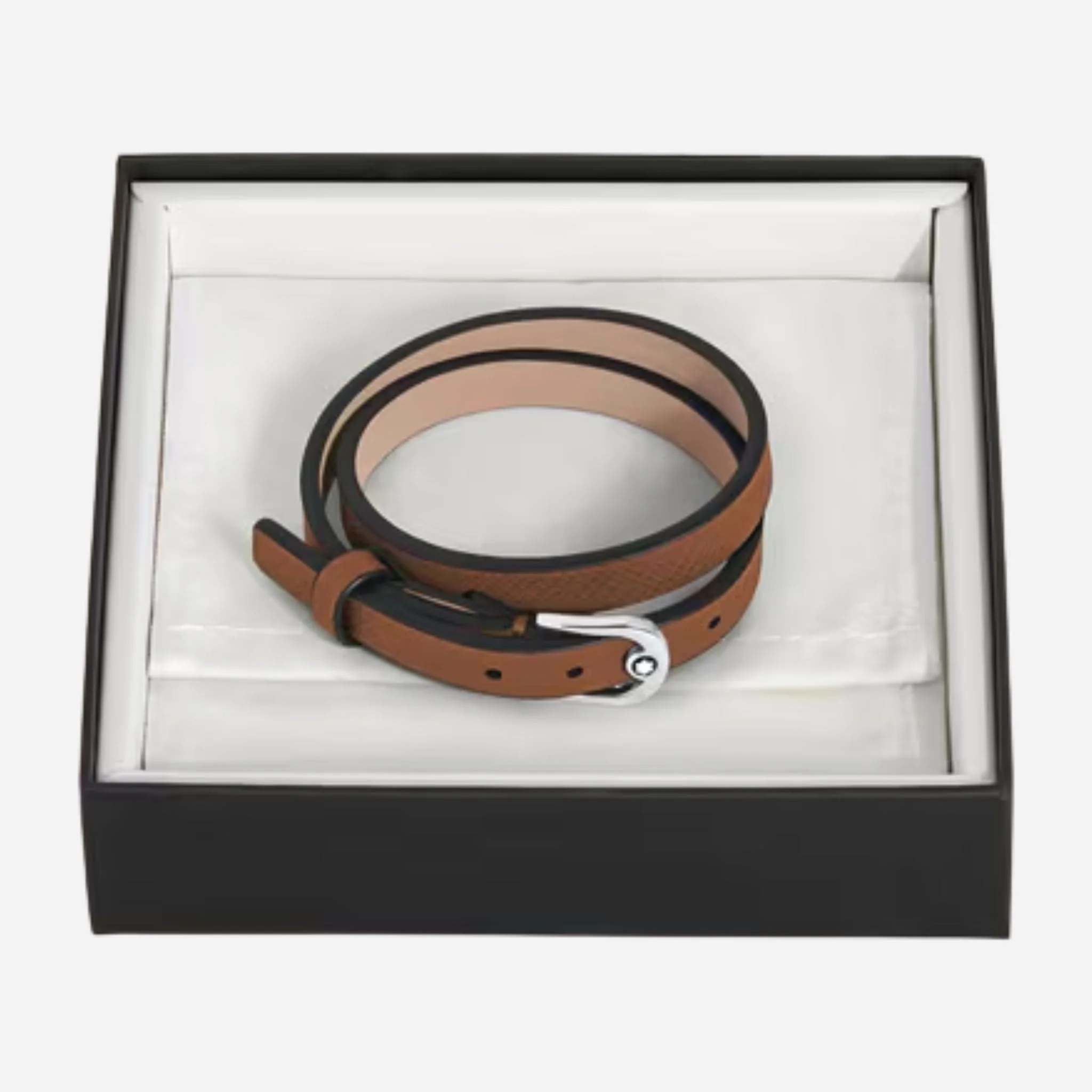 Montblanc Fauve Sartorial Leather Bracelet with Horseshoe Buckle - Image 3