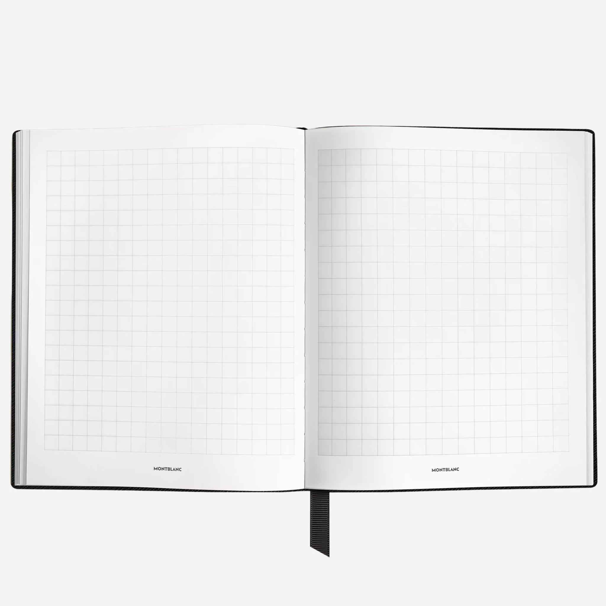 Montblanc Fine Stationery Large Black Sartorial Leather Notebook with Squared Pages - Image 2