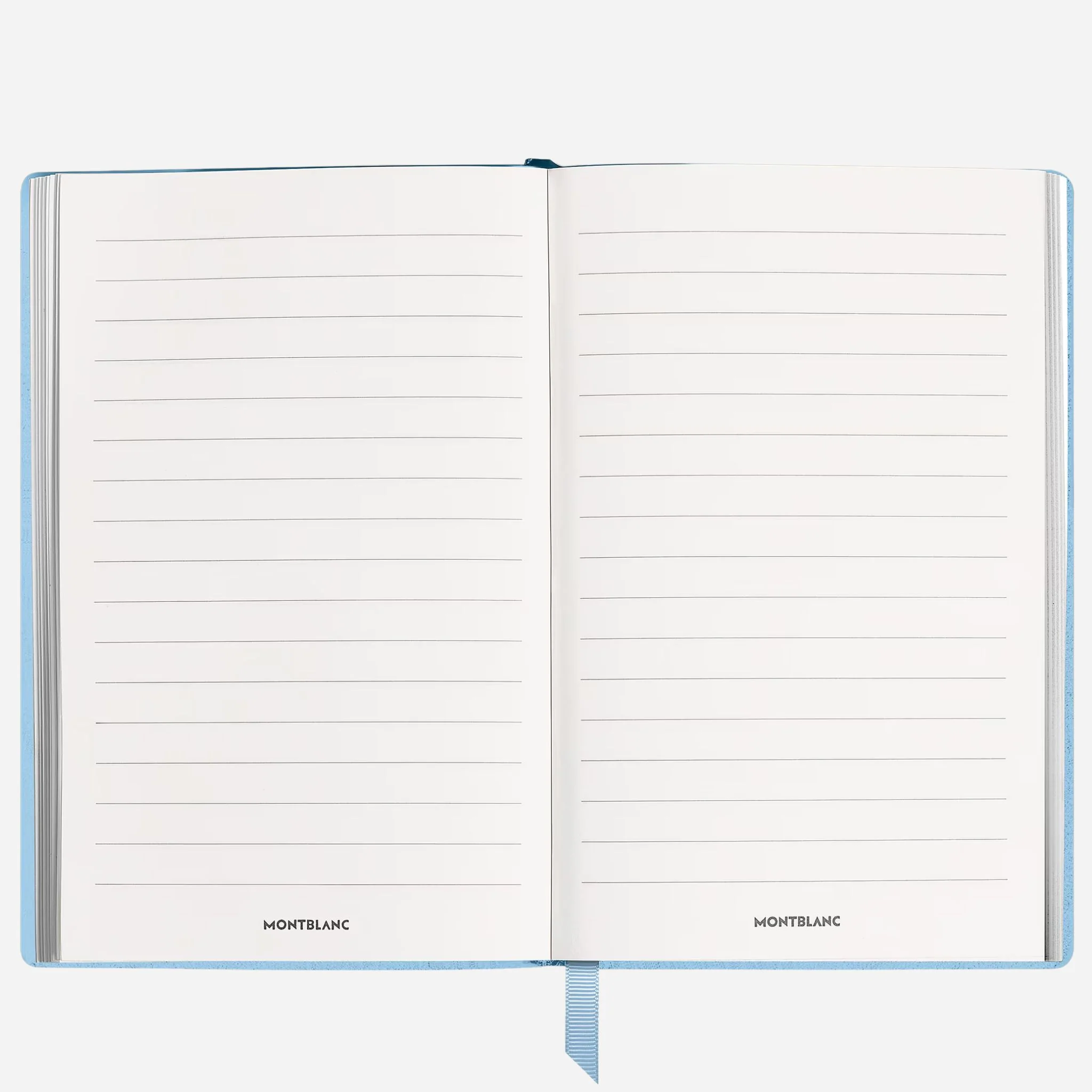 Montblanc Fine Stationery Large Pale Blue Sartorial Leather Notebook with Lined Pages - Image 2