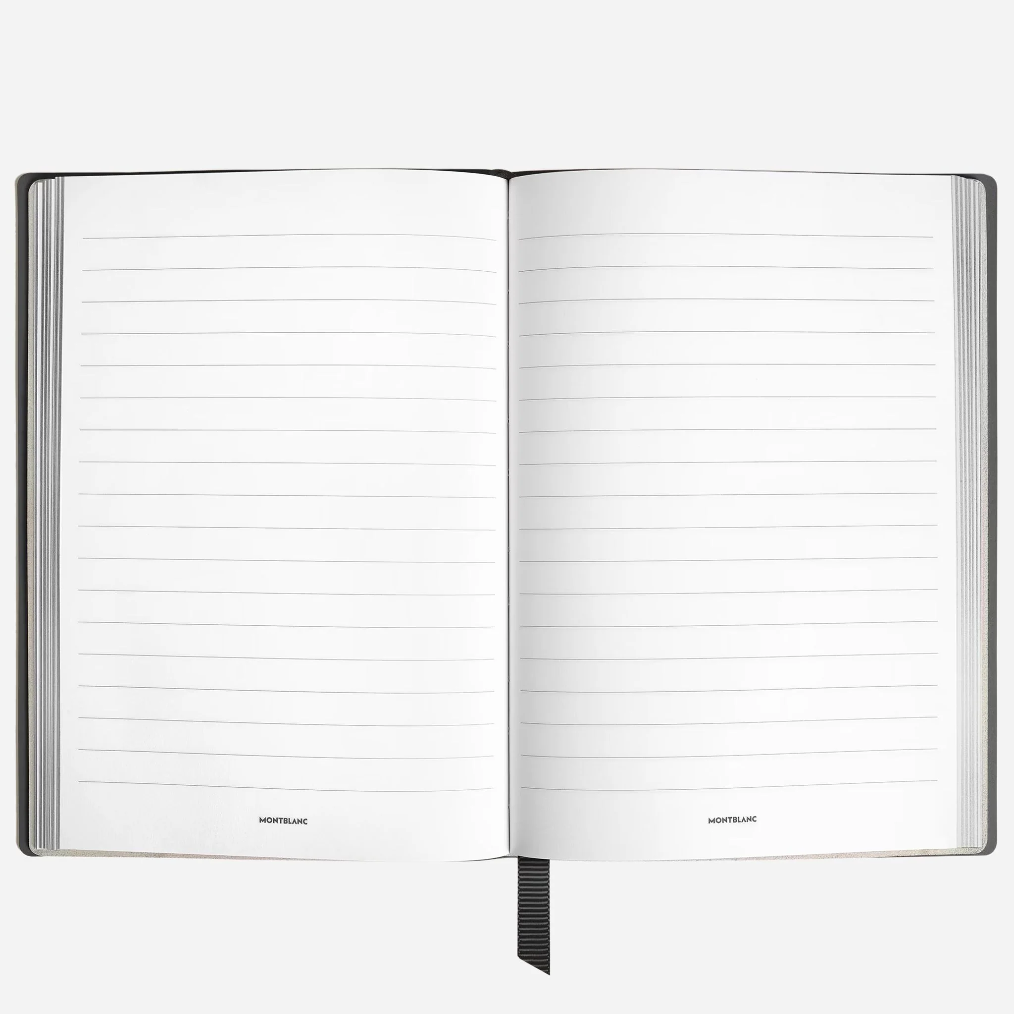 Montblanc Fine Stationery Medium Black Sartorial Leather Notebook with Lined Pages - Image 2