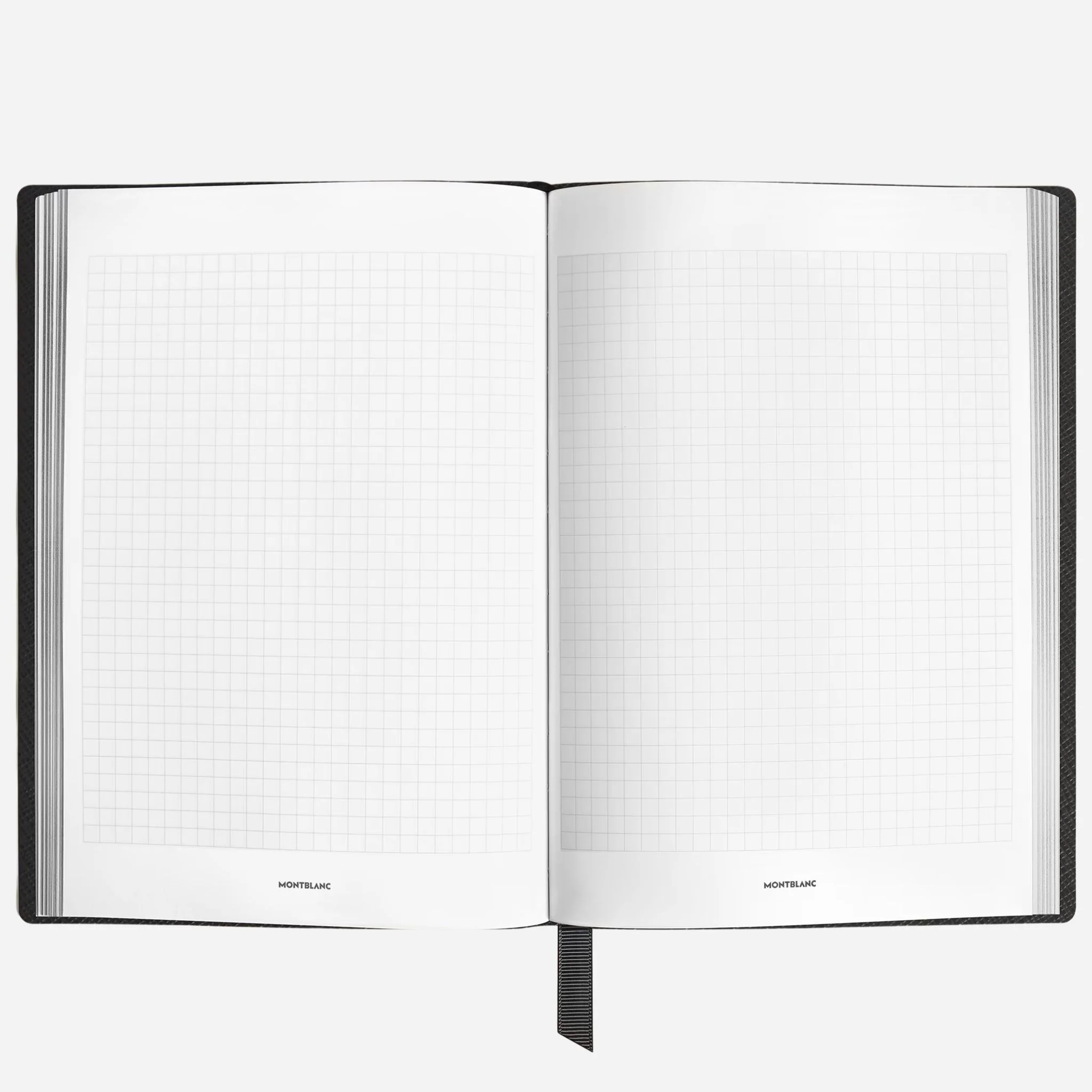 Montblanc Fine Stationery Medium Black Sartorial Leather Notebook with Squared Pages - Image 2
