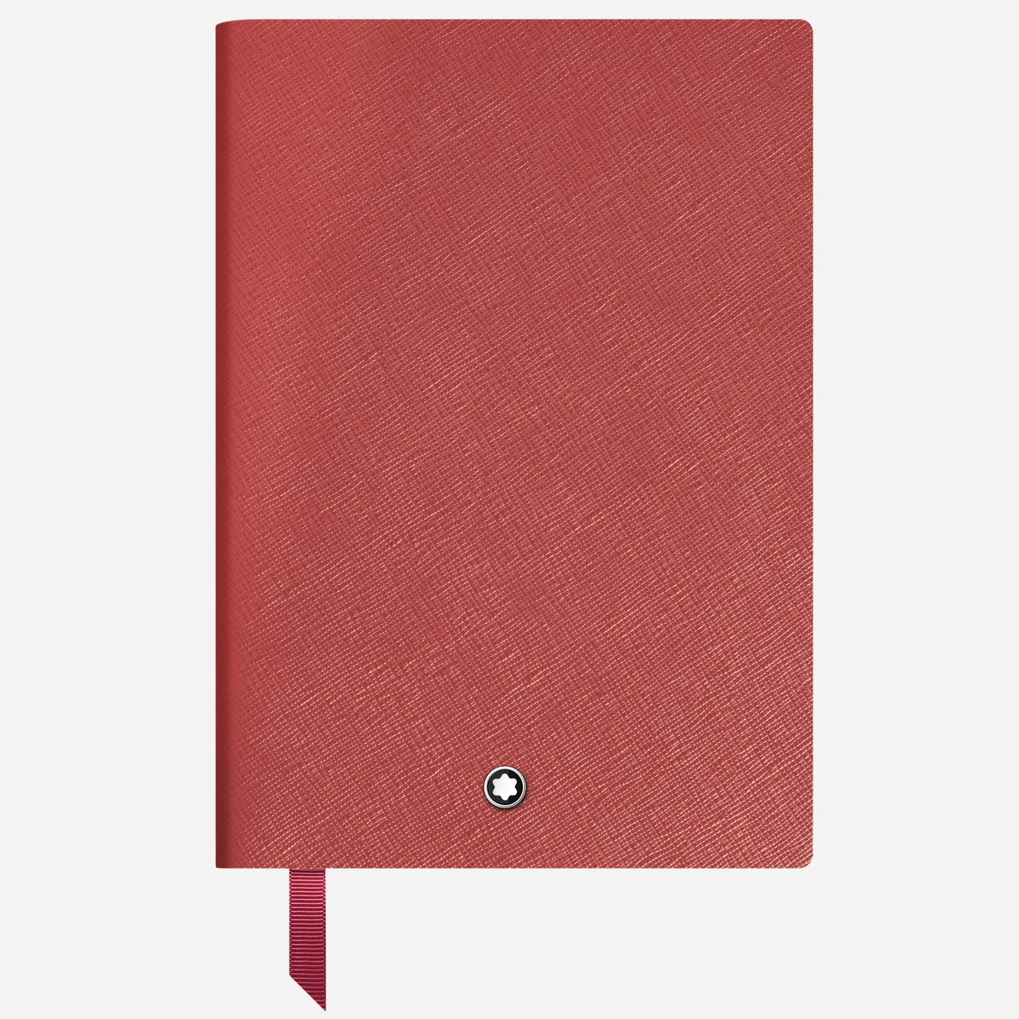 Montblanc Fine Stationery Medium Brick Red Sartorial Leather Notebook with Squared Pages