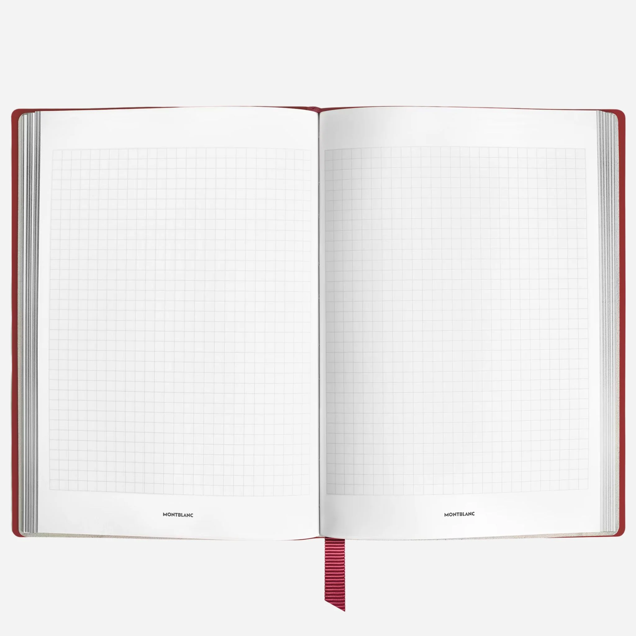 Montblanc Fine Stationery Medium Brick Red Sartorial Leather Notebook with Squared Pages - Image 2
