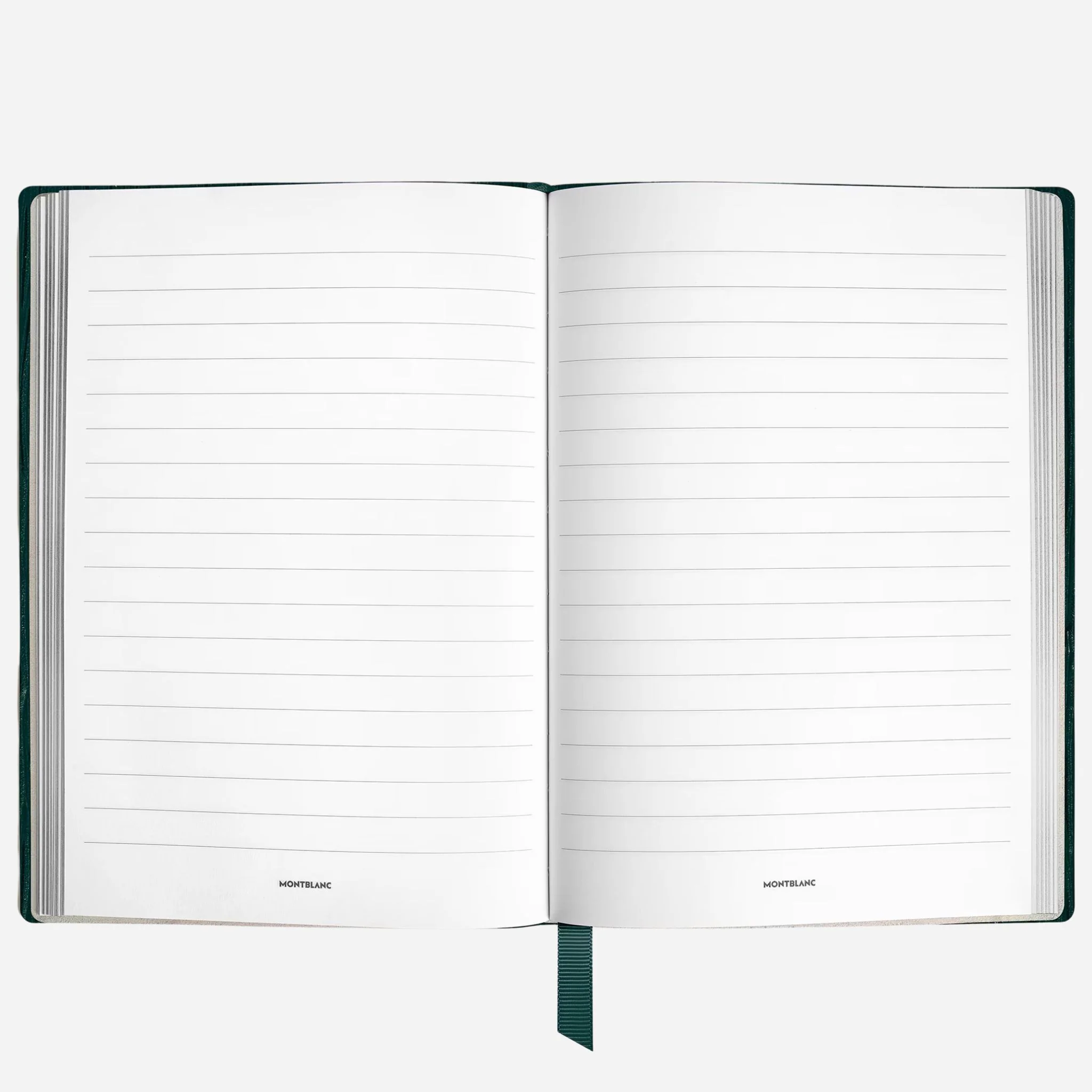 Montblanc Fine Stationery Medium British Green Sartorial Leather Notebook with Lined Pages - Image 2