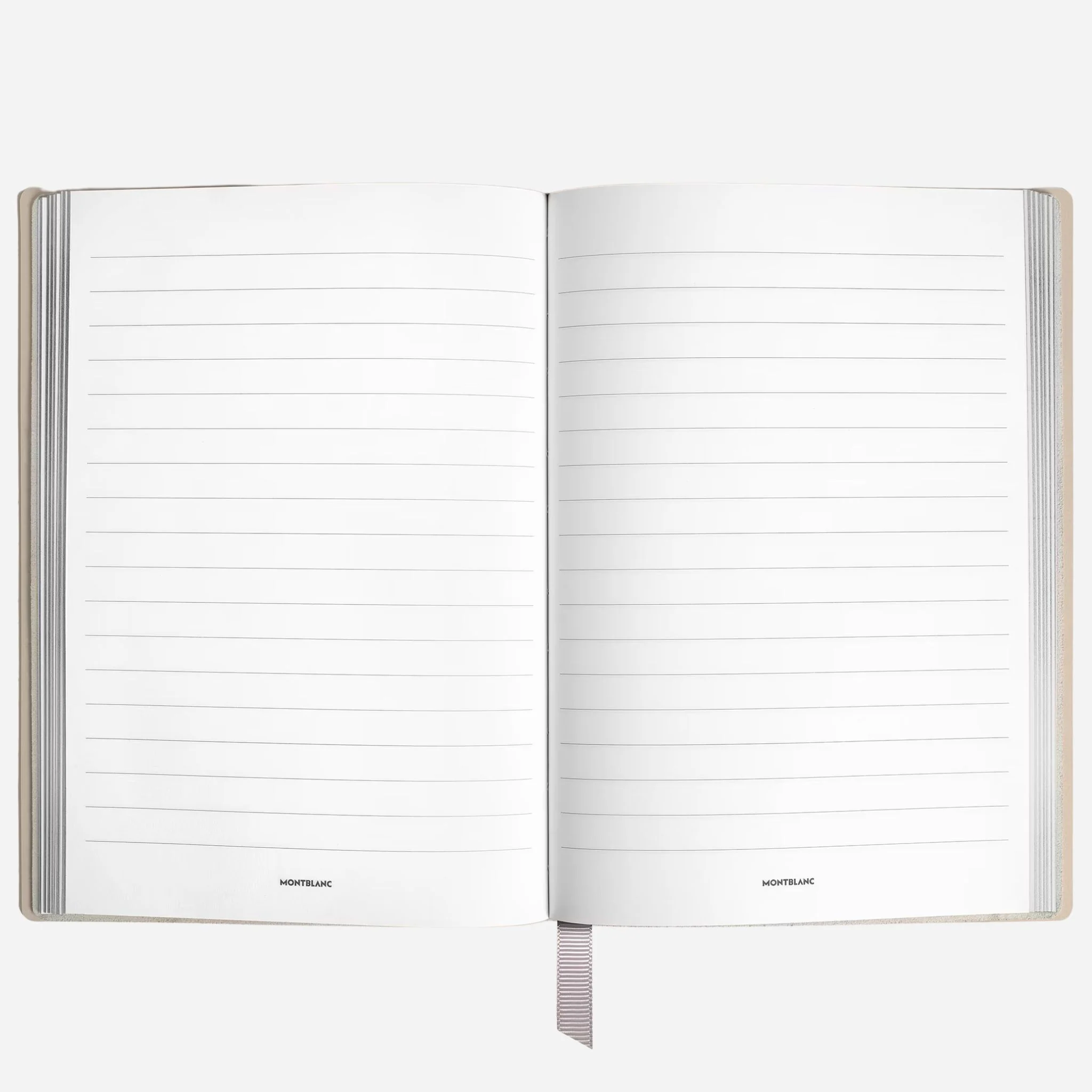Montblanc Fine Stationery Medium Cloudy Beige Sartorial Leather Notebook with Lined Pages - Image 2