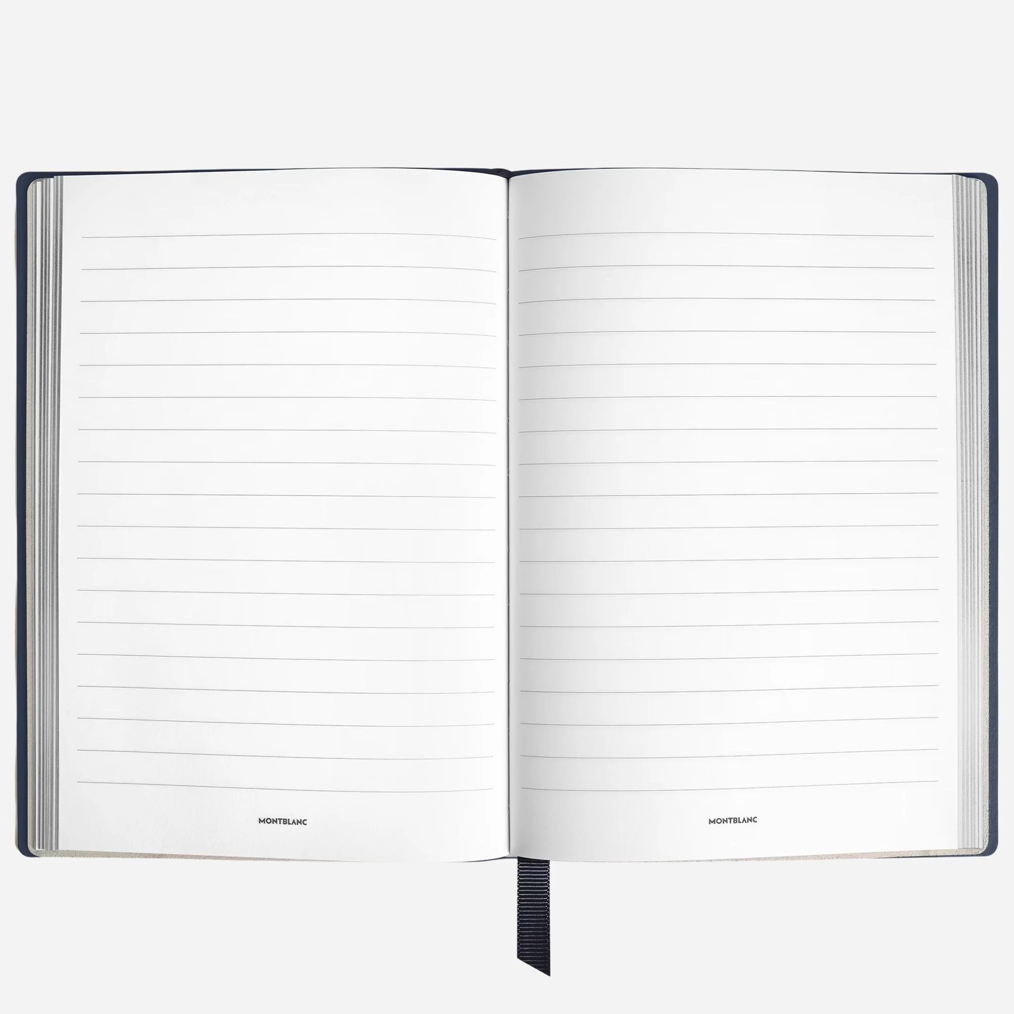 Montblanc Fine Stationery Medium Ink Blue Sartorial Leather Notebook with Lined Pages - Image 2