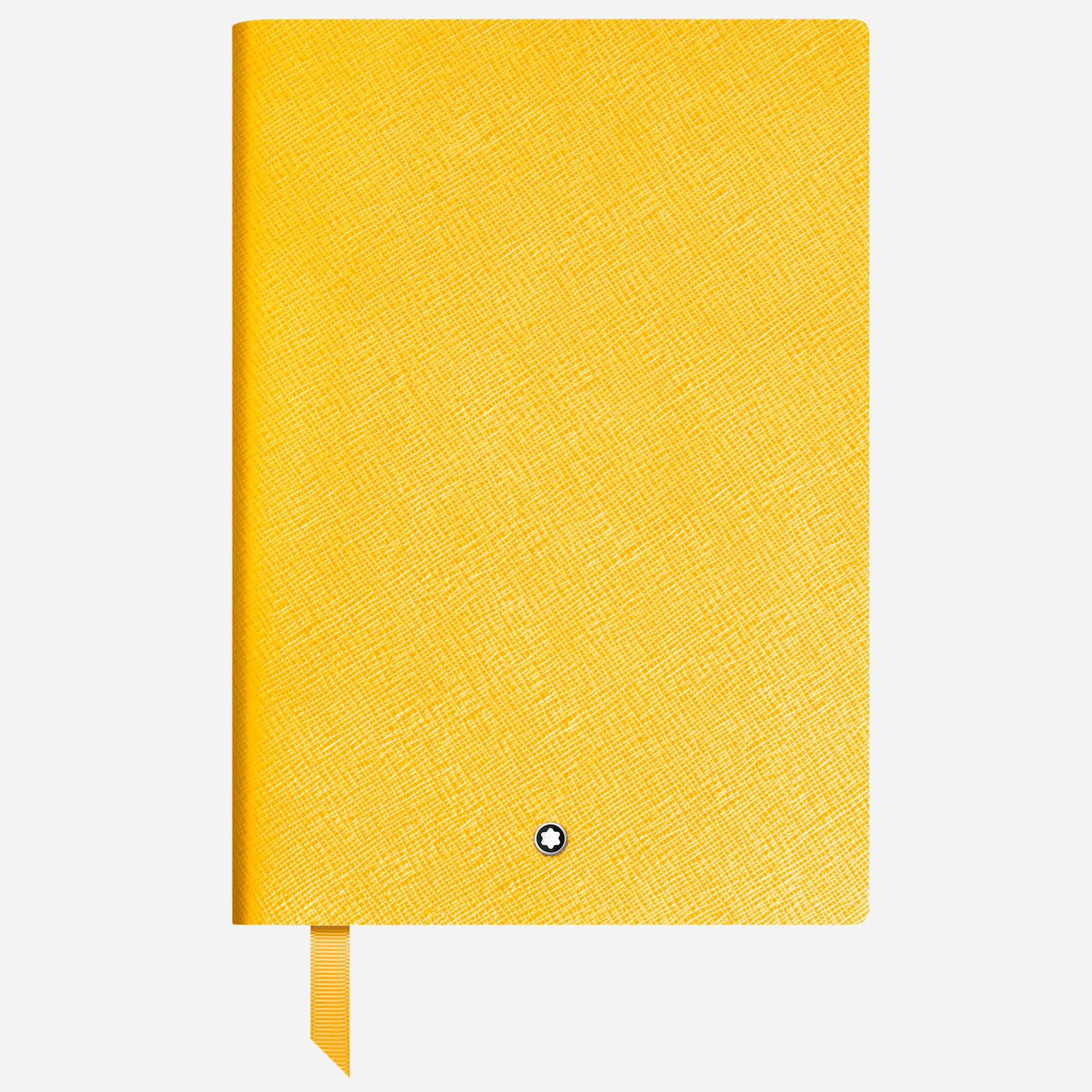 Montblanc Fine Stationery Medium Modena Yellow Sartorial Leather Notebook with Lined Pages