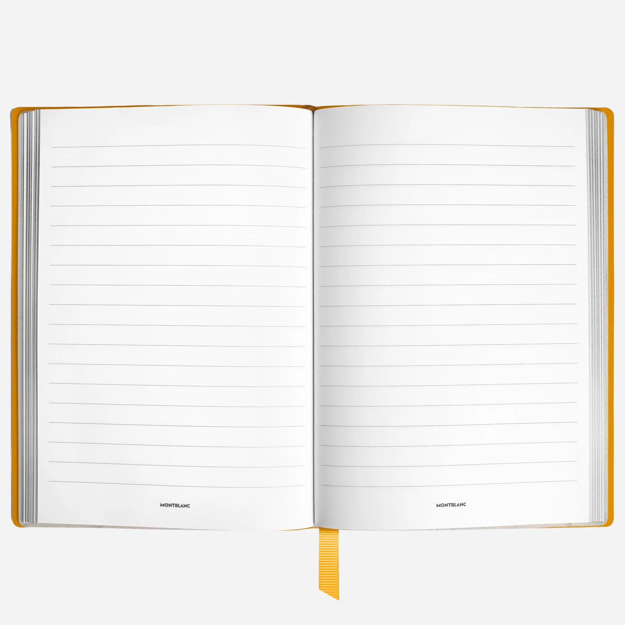Montblanc Fine Stationery Medium Modena Yellow Sartorial Leather Notebook with Lined Pages - Image 2