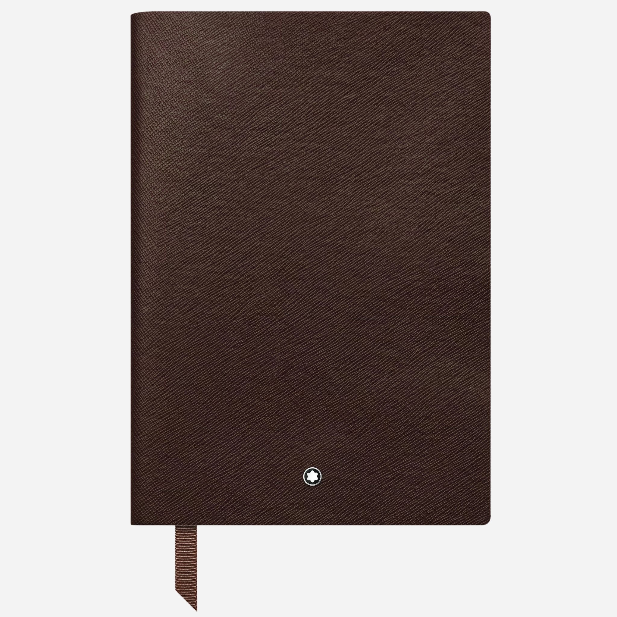 Montblanc Fine Stationery Medium Tobacco Brown Sartorial Leather Notebook with Lined Pages