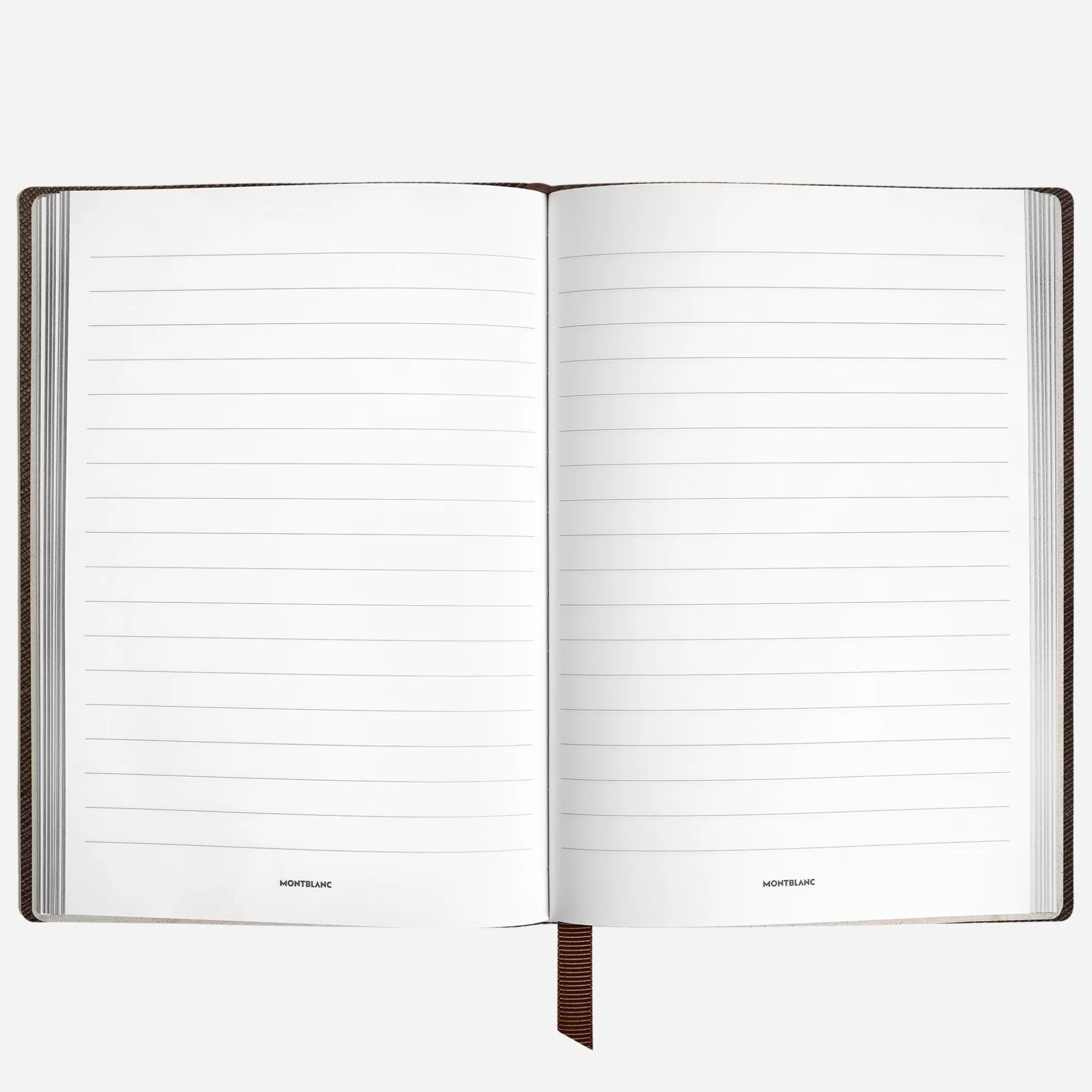 Montblanc Fine Stationery Medium Tobacco Brown Sartorial Leather Notebook with Lined Pages - Image 2
