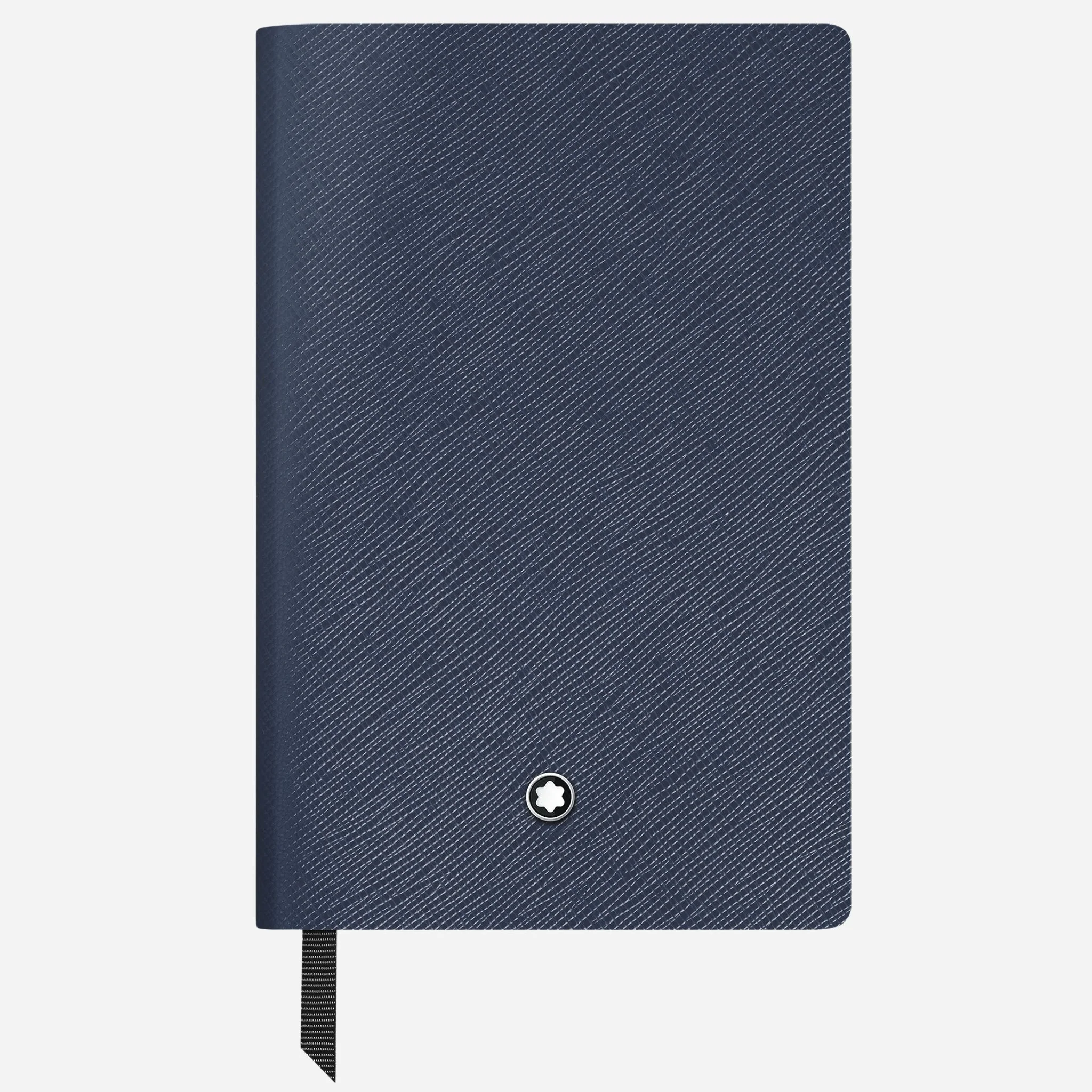 Montblanc Fine Stationery Small Ink Blue Sartorial Leather Notebook with Blank Pages