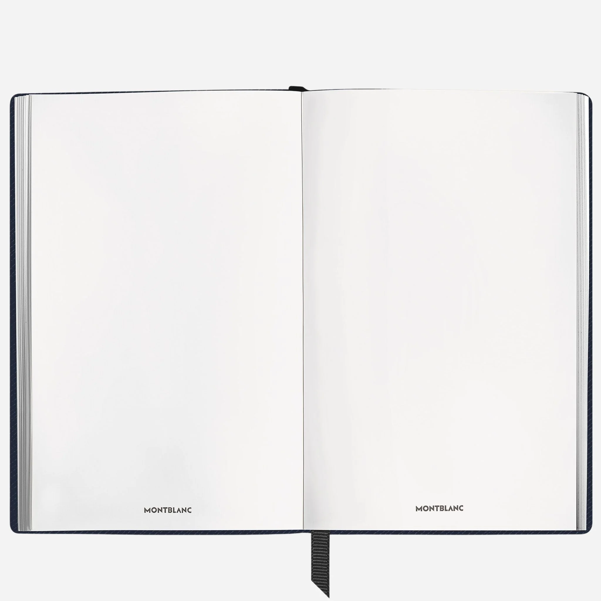 Montblanc Fine Stationery Small Ink Blue Sartorial Leather Notebook with Blank Pages - Image 2