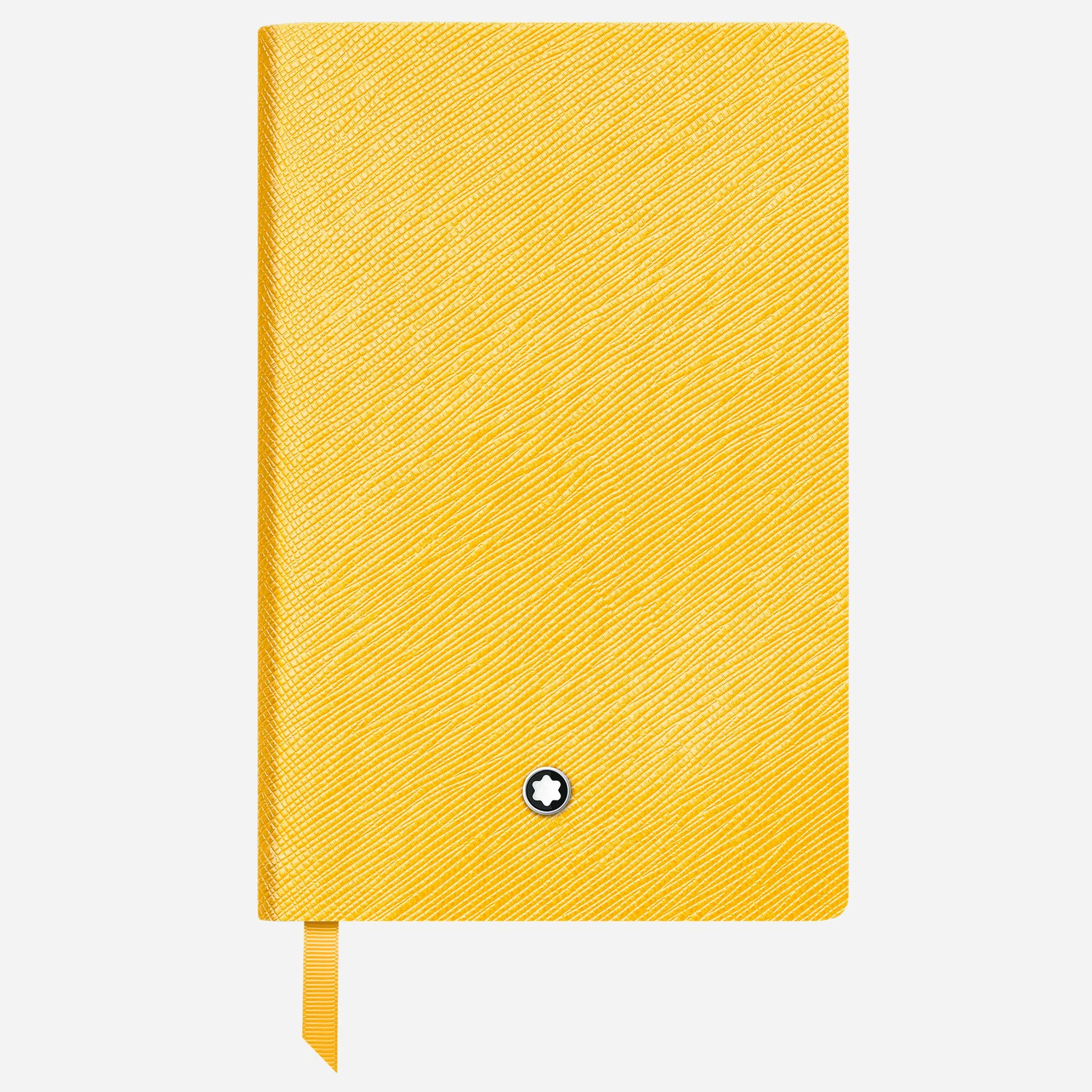 Montblanc Fine Stationery Small Modena Yellow Sartorial Leather Notebook with Lined Pages