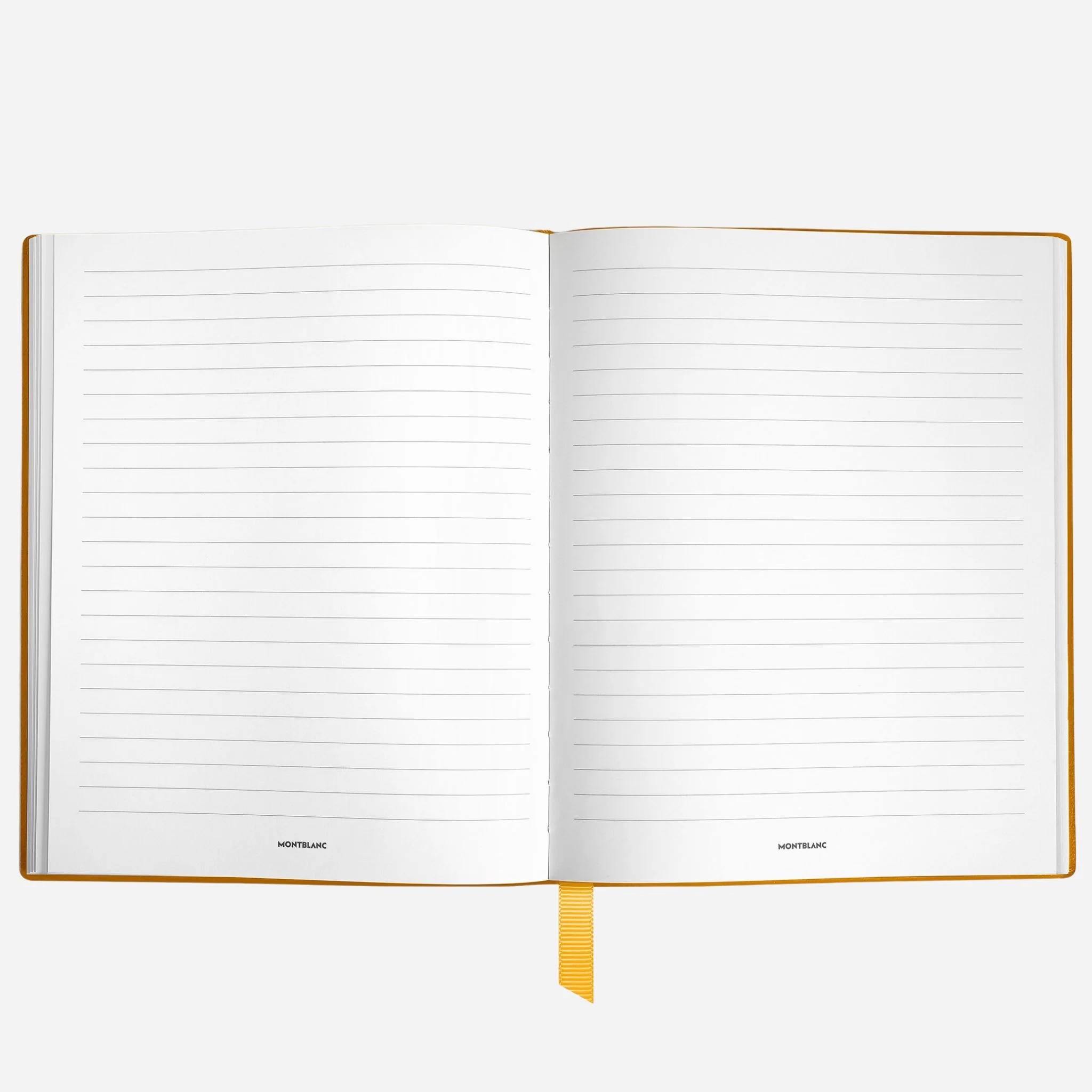 Montblanc Fine Stationery Small Modena Yellow Sartorial Leather Notebook with Lined Pages - Image 2
